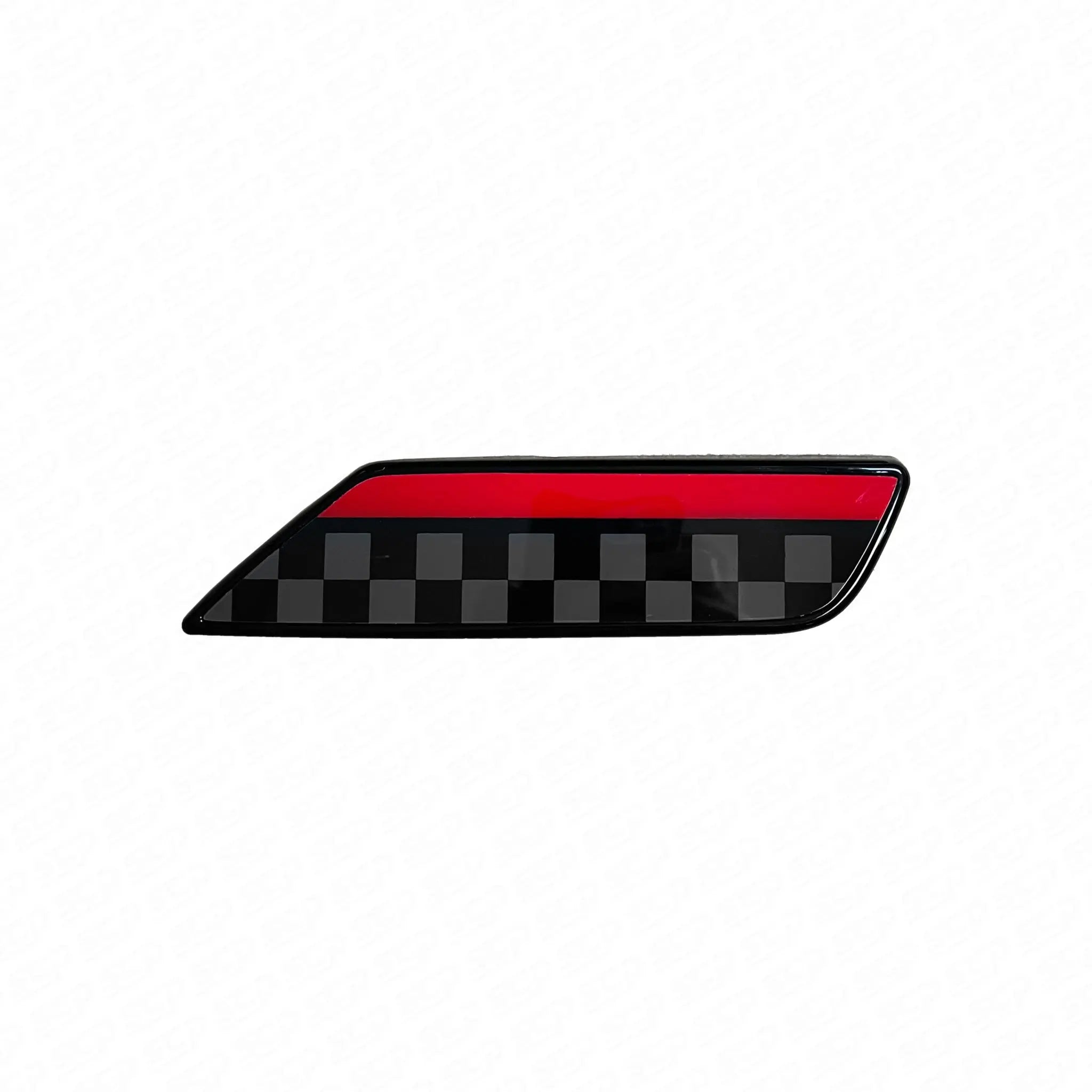 MINI F54 Clubman Indicator Inserts SCP Automotive JCW-Pro-Red-and-Checkered