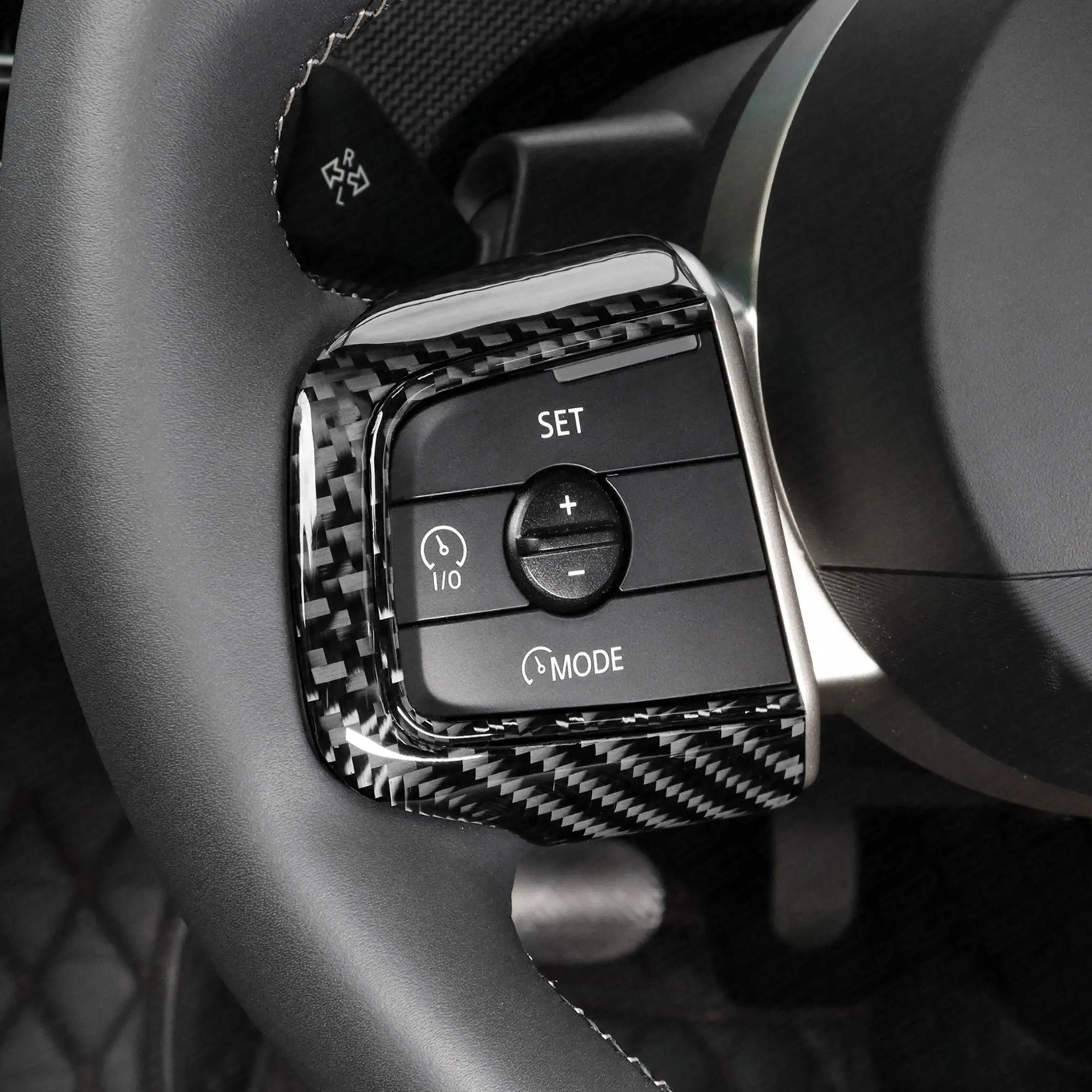 MINI Generation 4 Carbon Fibre Steering Wheel Spoke Overlays SCP Automotive