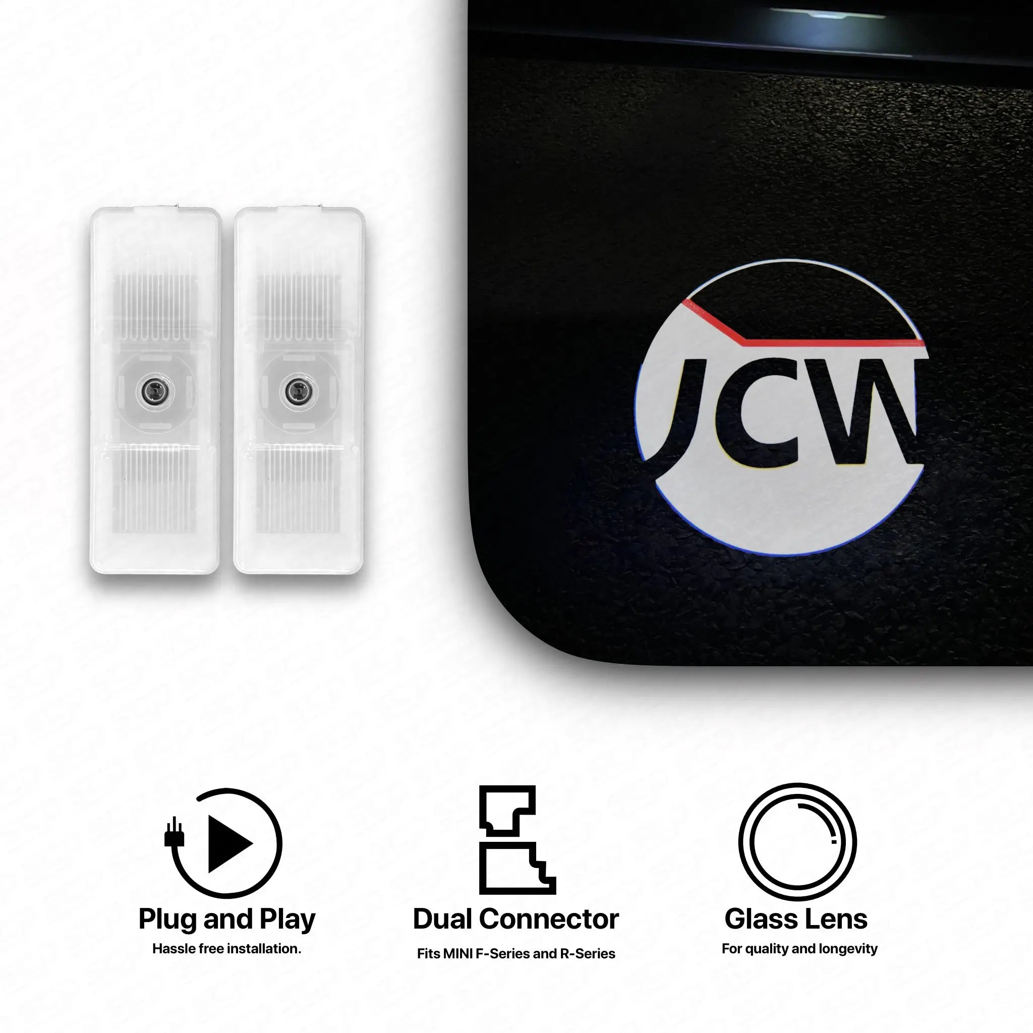 MINI LED Door Projector (Pair) - JCW Pro SCP Automotive