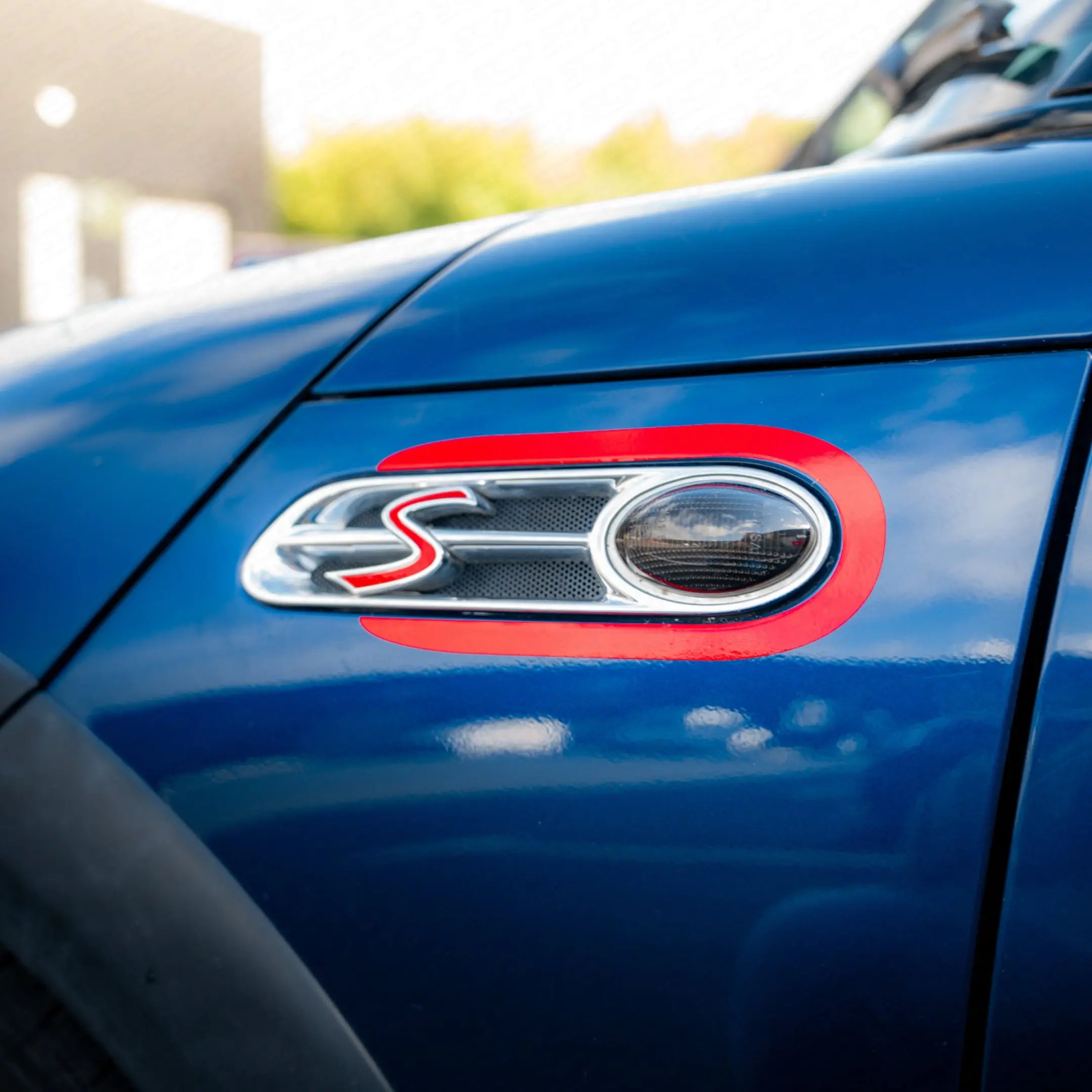 MINI R-Series Generation 1 Front Side Fender Scuttle Decal SCP Automotive