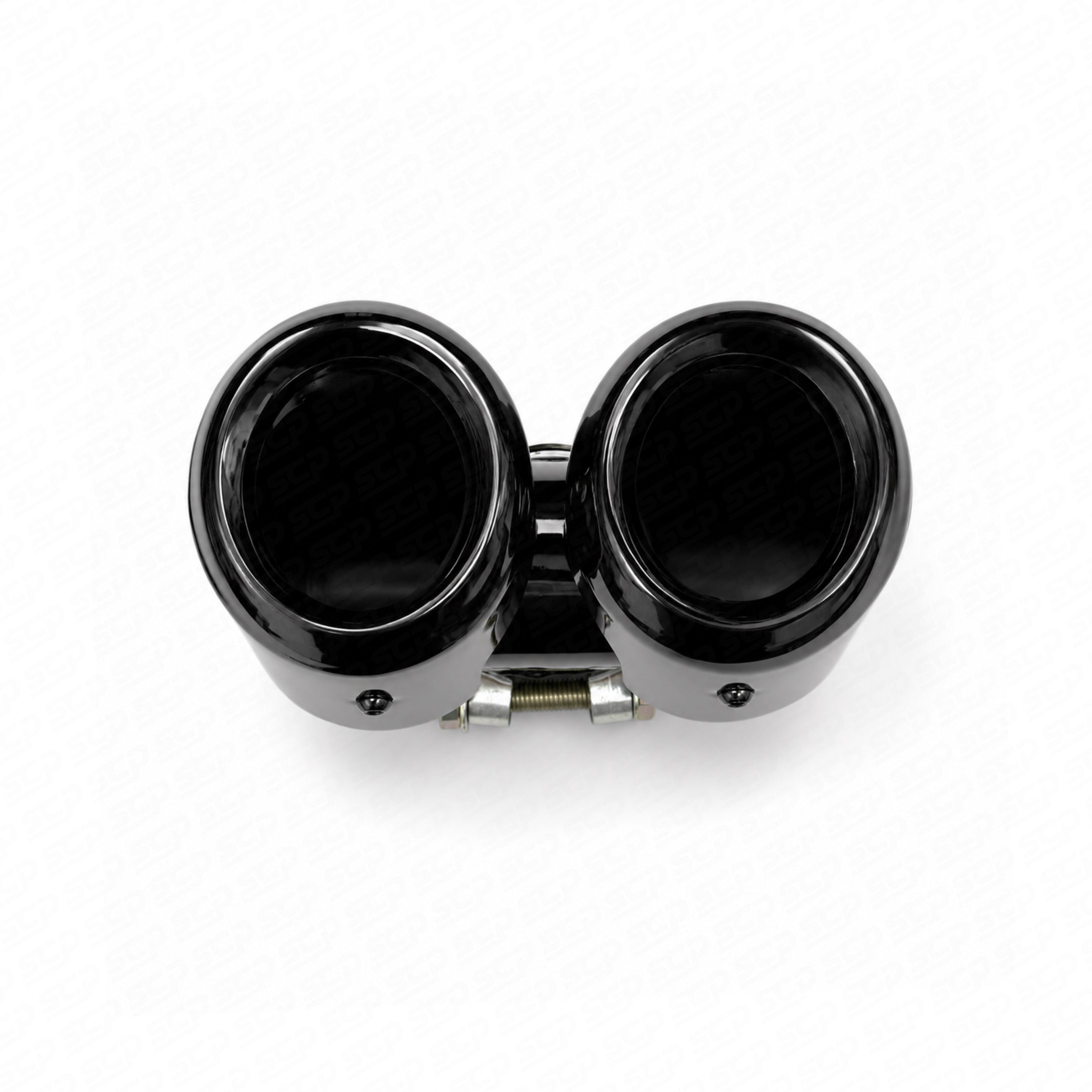 Land Rover Defender L663 Round Black Chrome Exhaust Tips