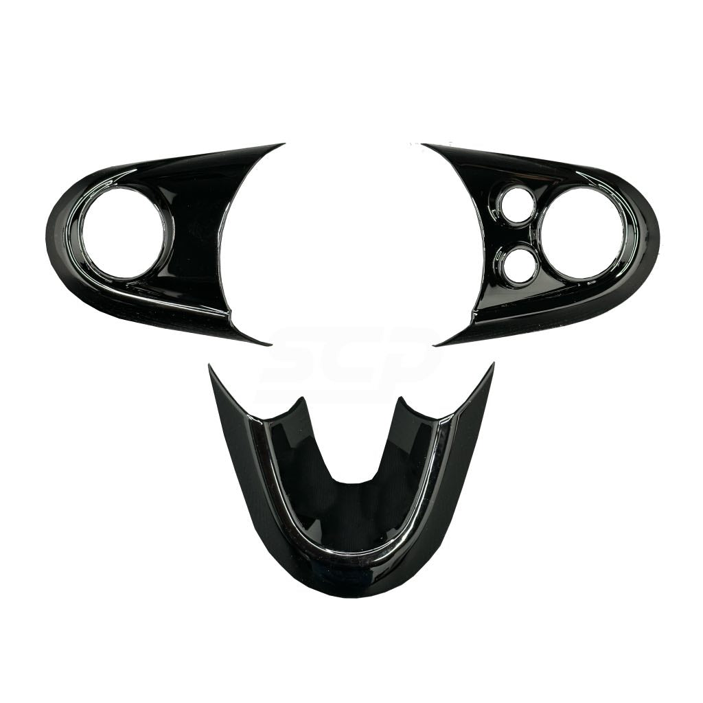 MINI F-Series Steering Wheel Trim Cover SCP Automotive Gloss Black / Standard / Multifunctional