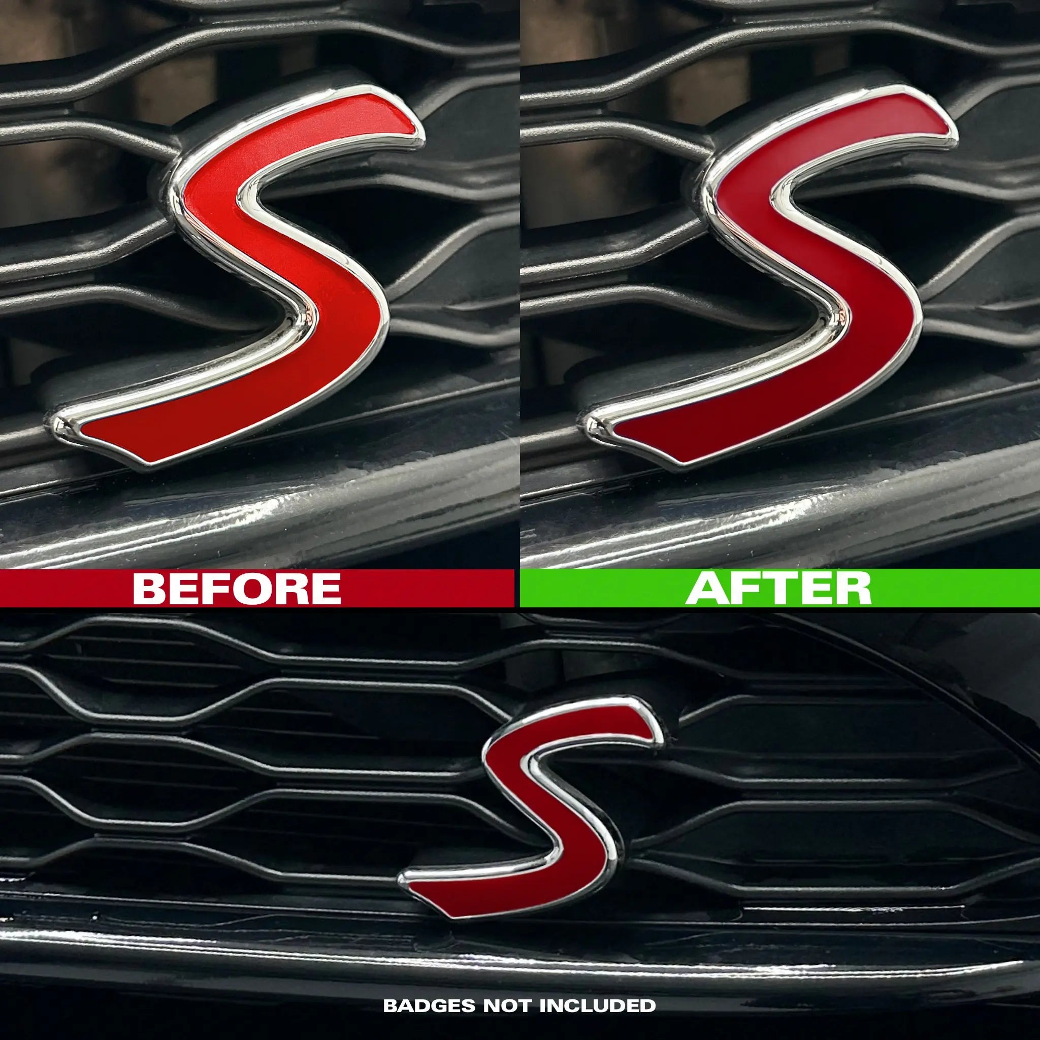 MINI F-Series Cooper S Front Accent Decal / Sticker SCP Automotive Chilli-Red