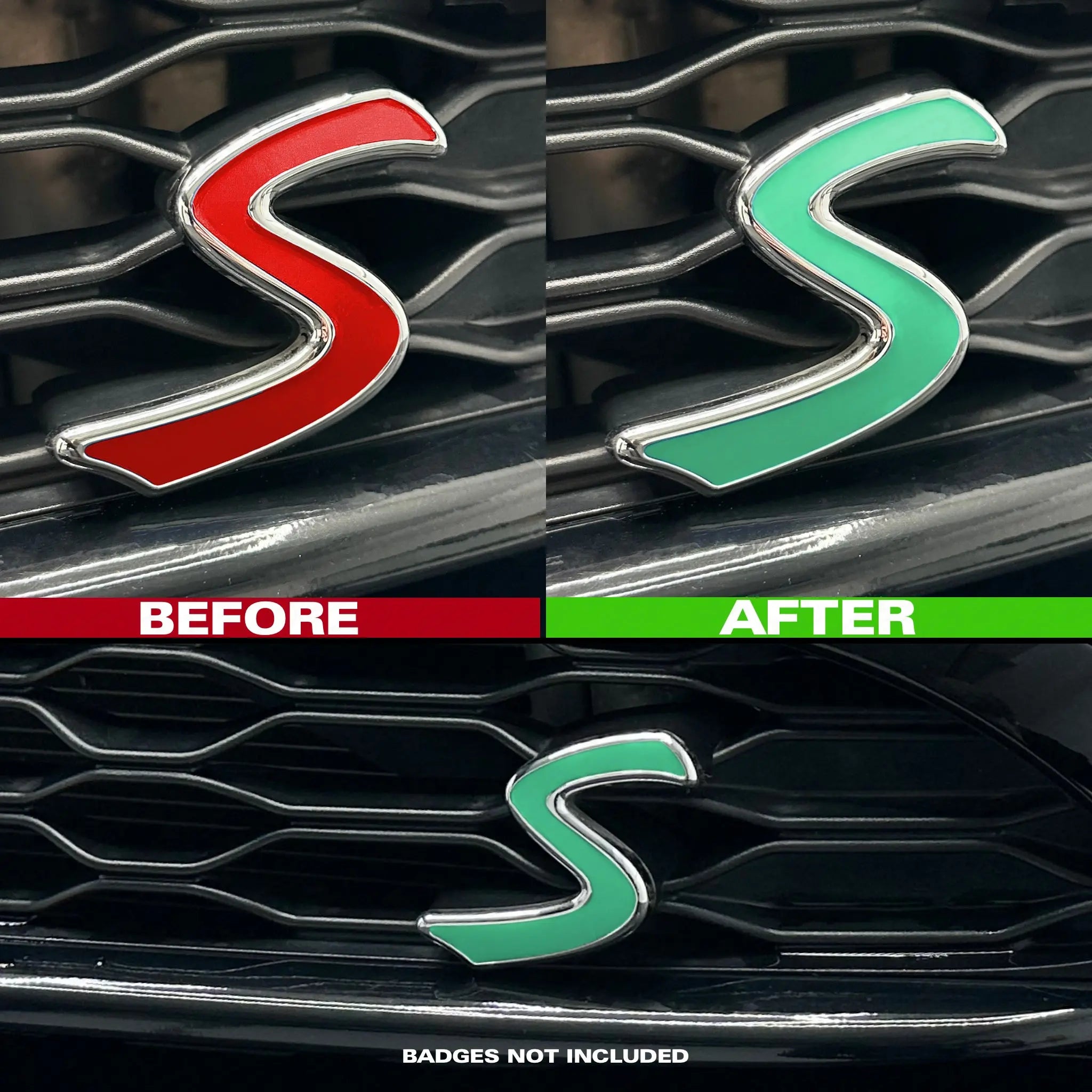 MINI F-Series Cooper S Front Accent Decal / Sticker SCP Automotive Dark-Jade