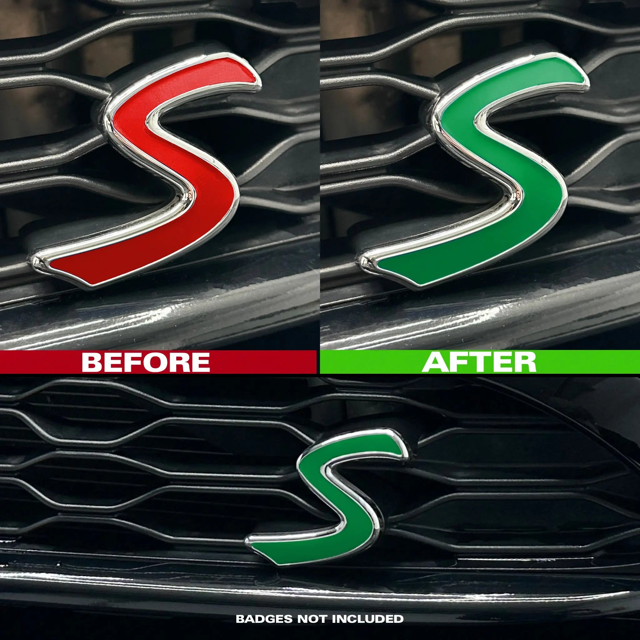 MINI F-Series Cooper S Front Accent Decal / Sticker SCP Automotive Forest-Green