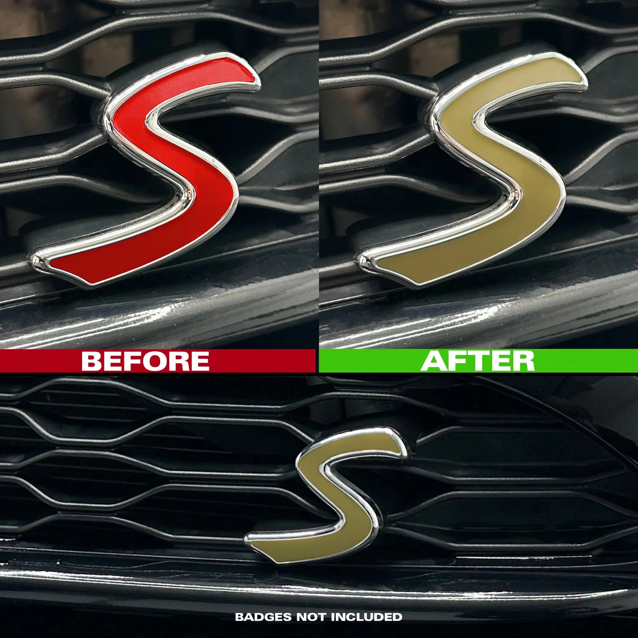 MINI F-Series Cooper S Front Accent Decal / Sticker SCP Automotive Gold