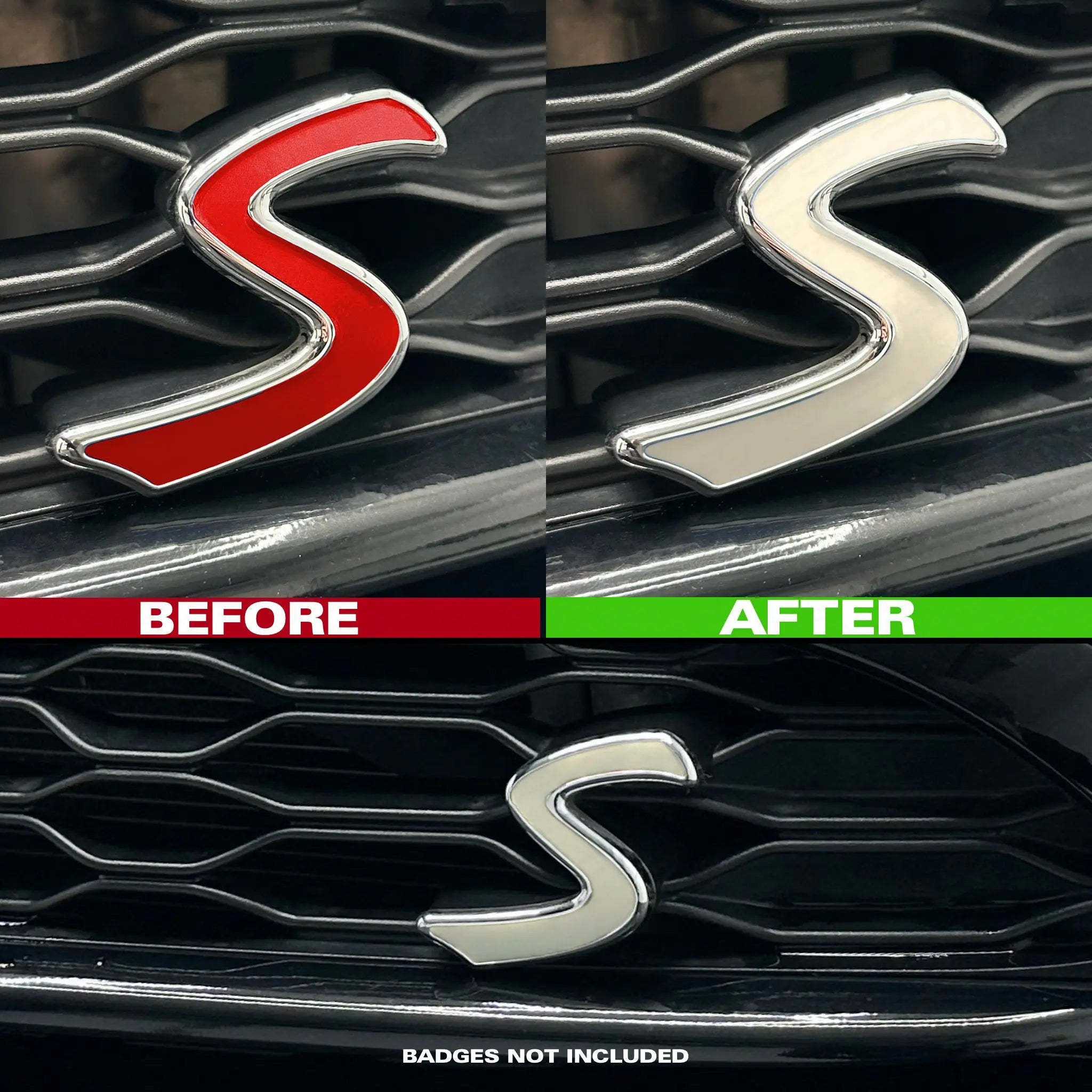 MINI F-Series Cooper S Front Accent Decal / Sticker SCP Automotive Ivory