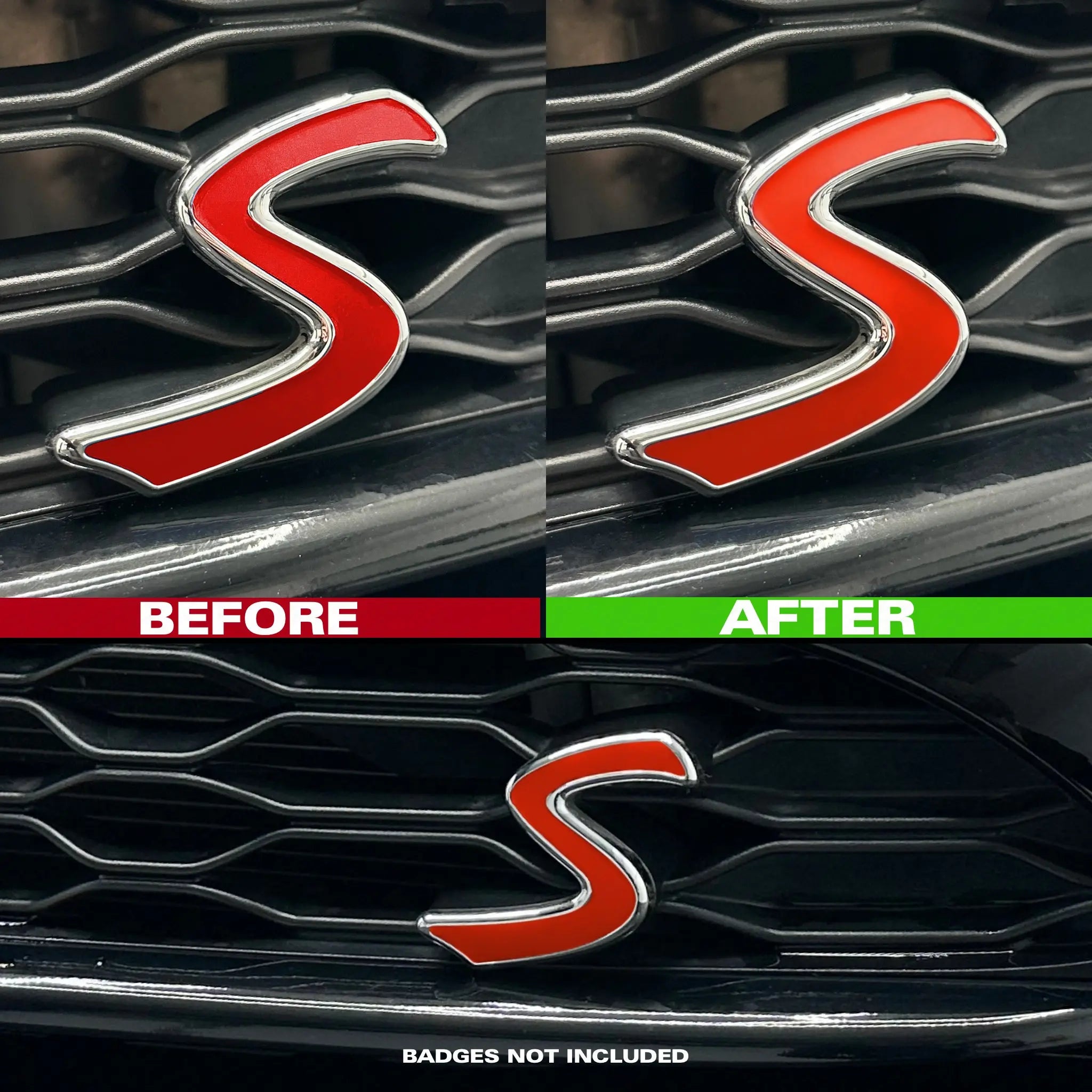 MINI F-Series Cooper S Front Accent Decal / Sticker SCP Automotive Solaris-Orange