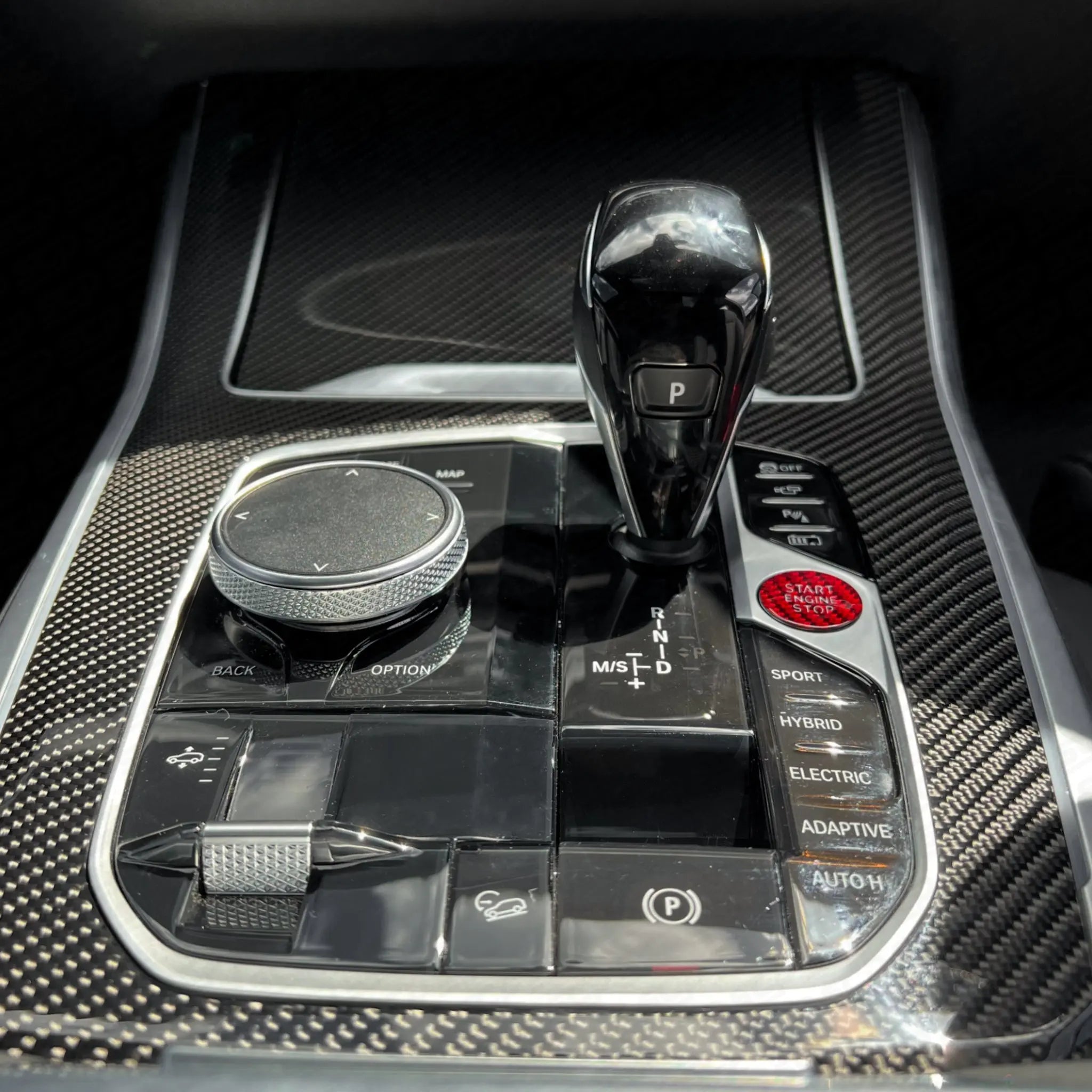 BMW G-Series Carbon Fibre Start/Stop Button Cover SCP Automotive