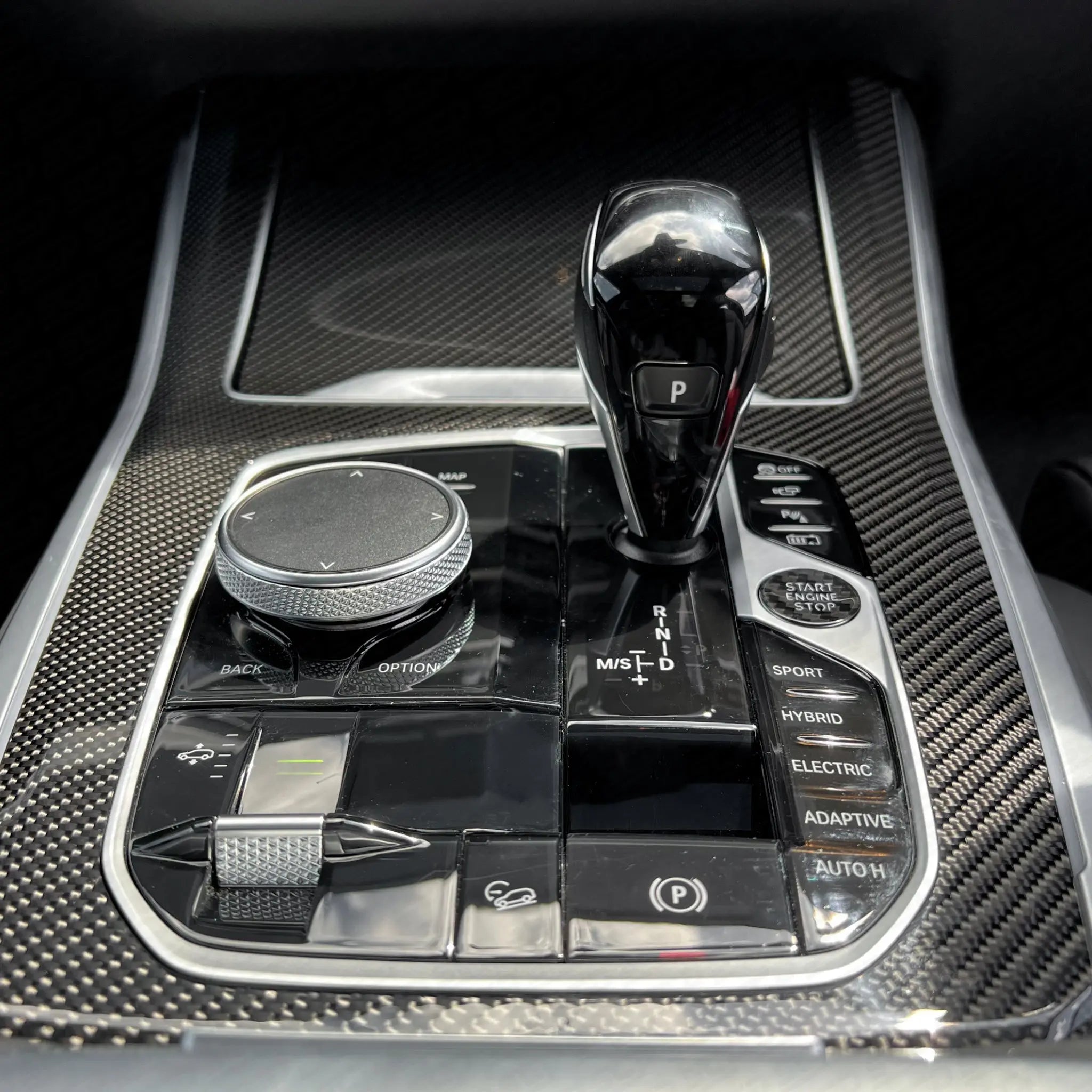 BMW G-Series Carbon Fibre Start/Stop Button Cover SCP Automotive