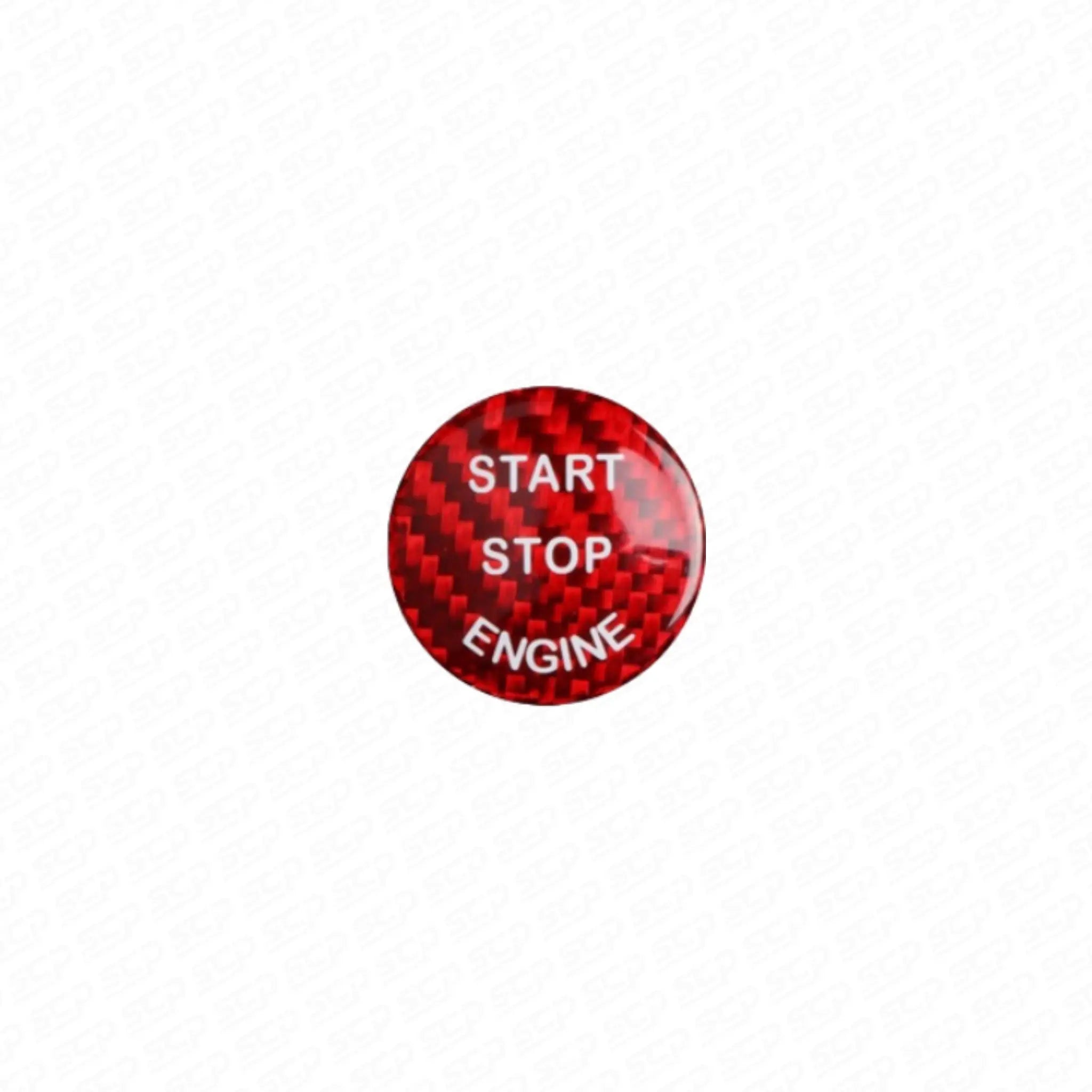 BMW F-Series Carbon Fibre Start/Stop Button Cover SCP Automotive Red