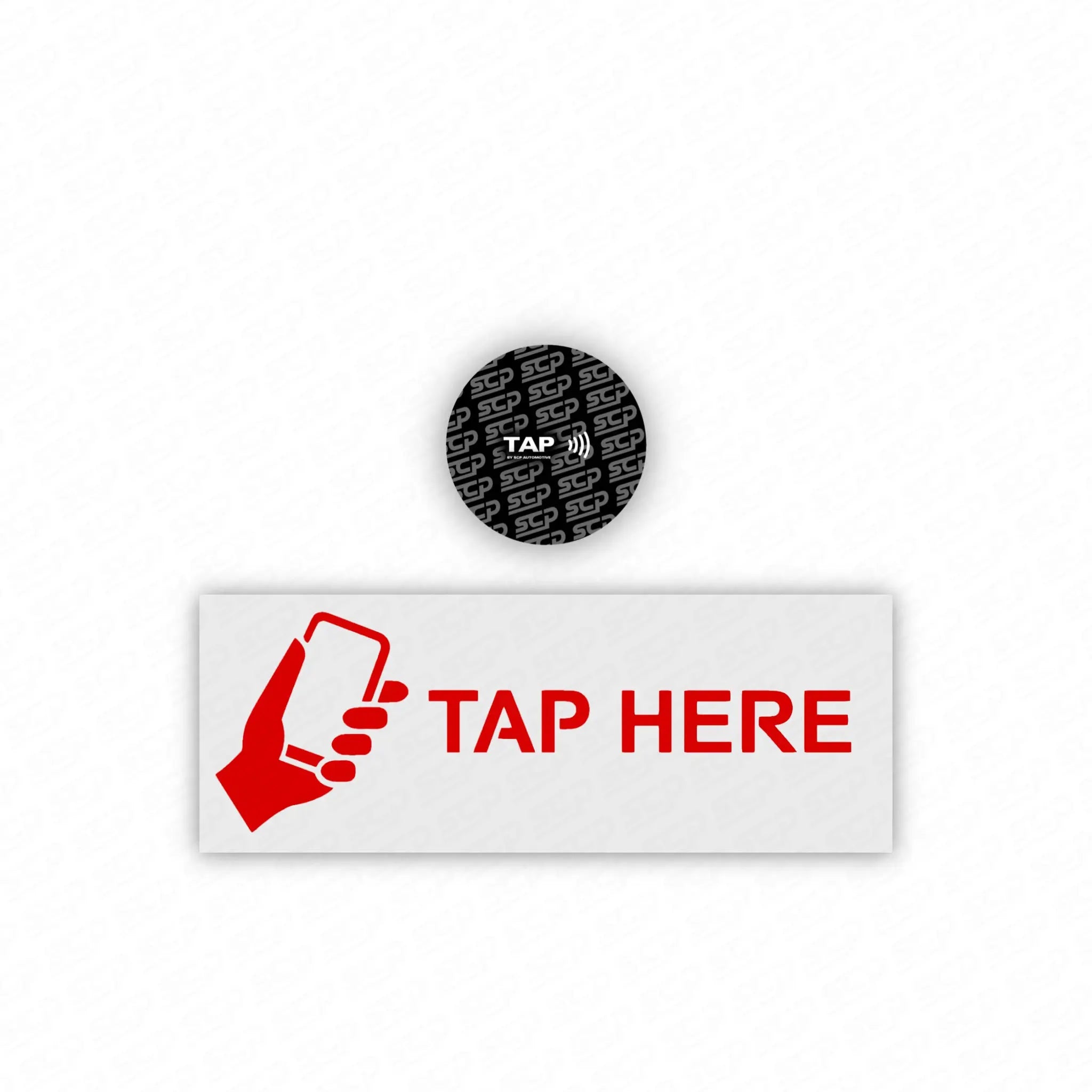 TAP - NFC Tag SCP Automotive Chilli-Red-Left-TAP