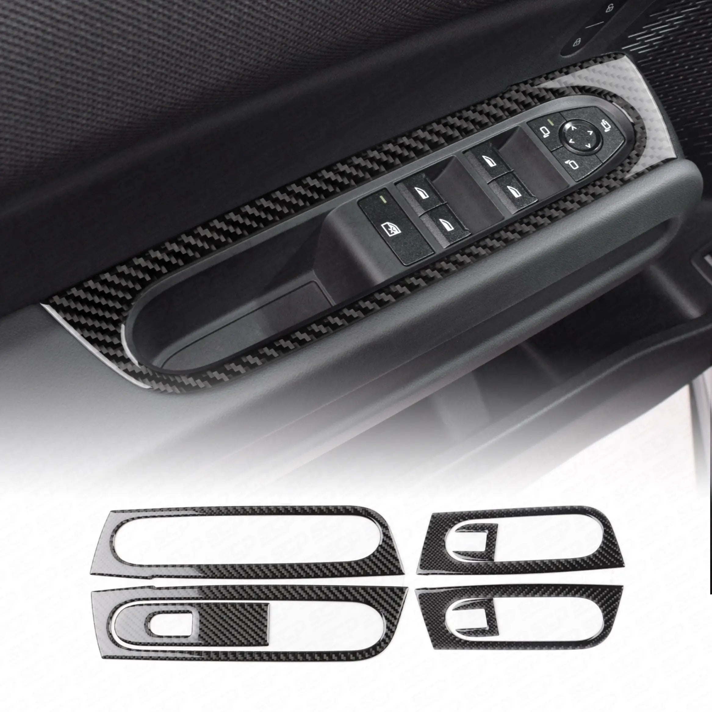 MINI U25 Carbon Fibre Window Switch Overlay