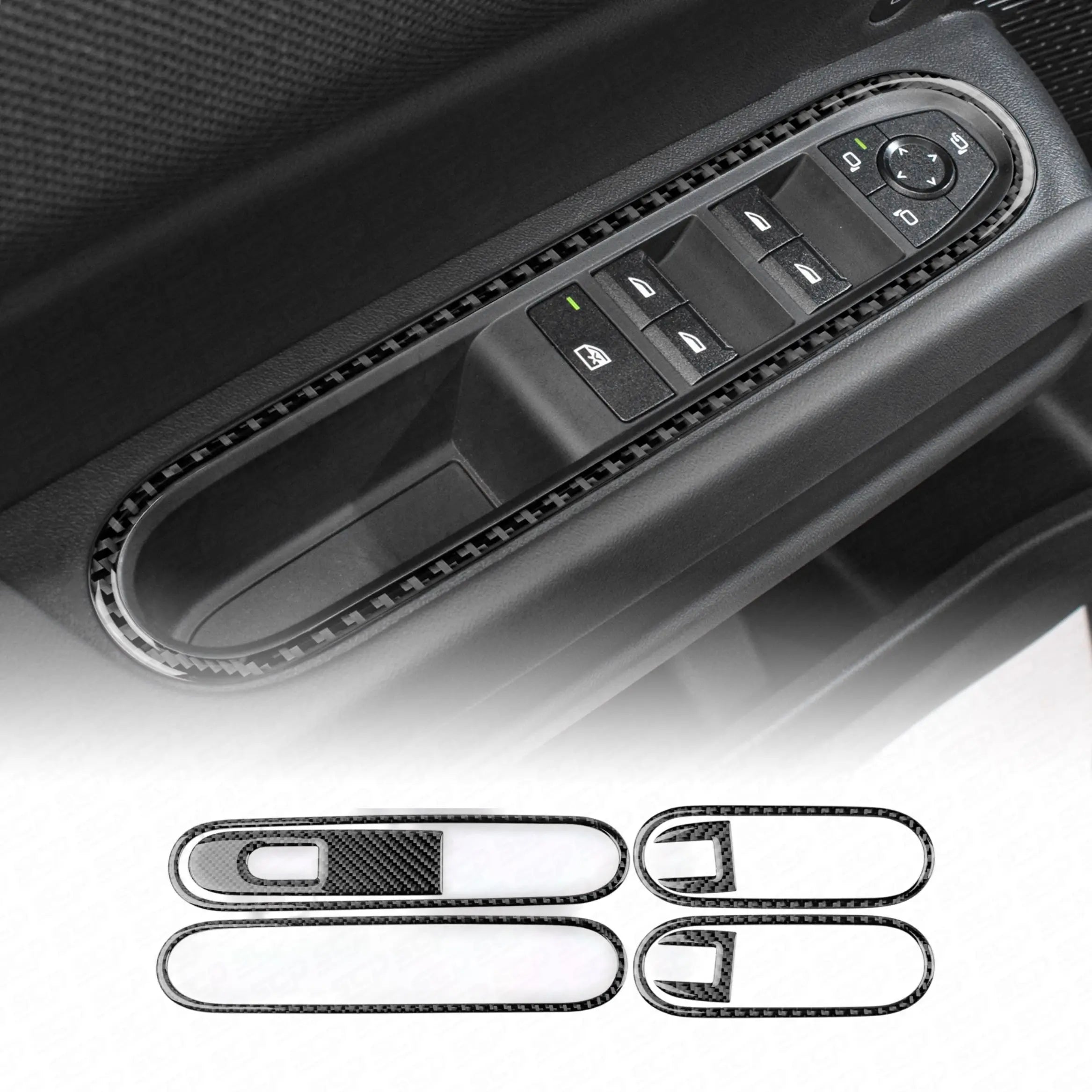 MINI U25 Carbon Fibre Window Switch Overlay