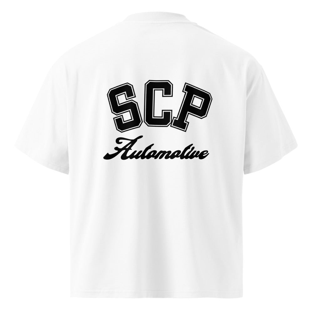 SCP Automotive College Print Tee - Oversized Fit SCP Automotive