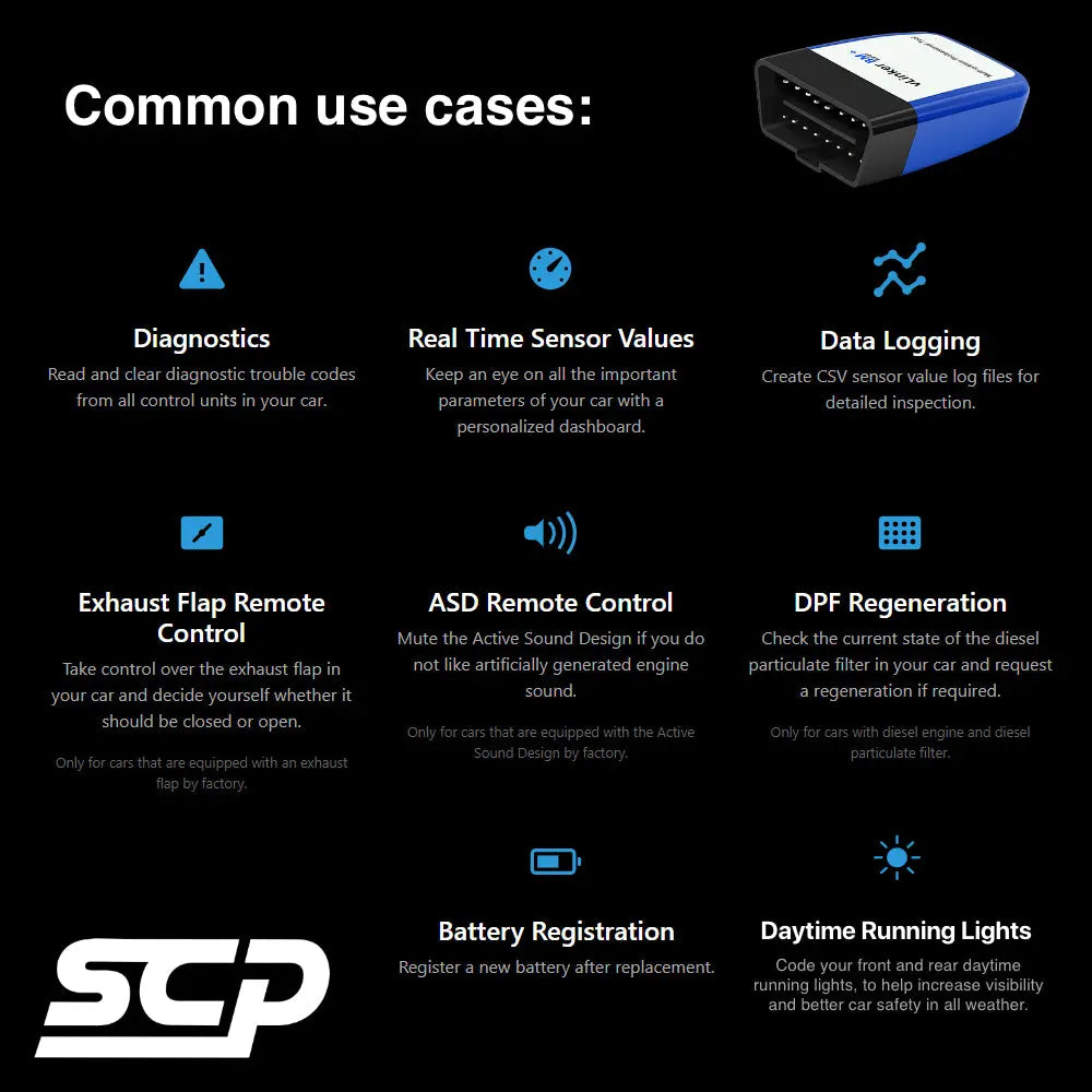 vLinker BM+ OBD2 Bluetooth 4.0 Auto Diagnostic Scanner Coding Tool SCP Automotive