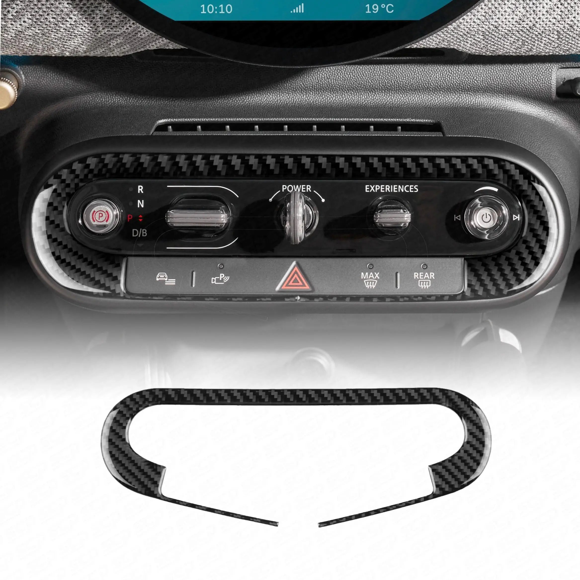 MINI Generation 4 Carbon Fibre Centre Control Panel Overlay