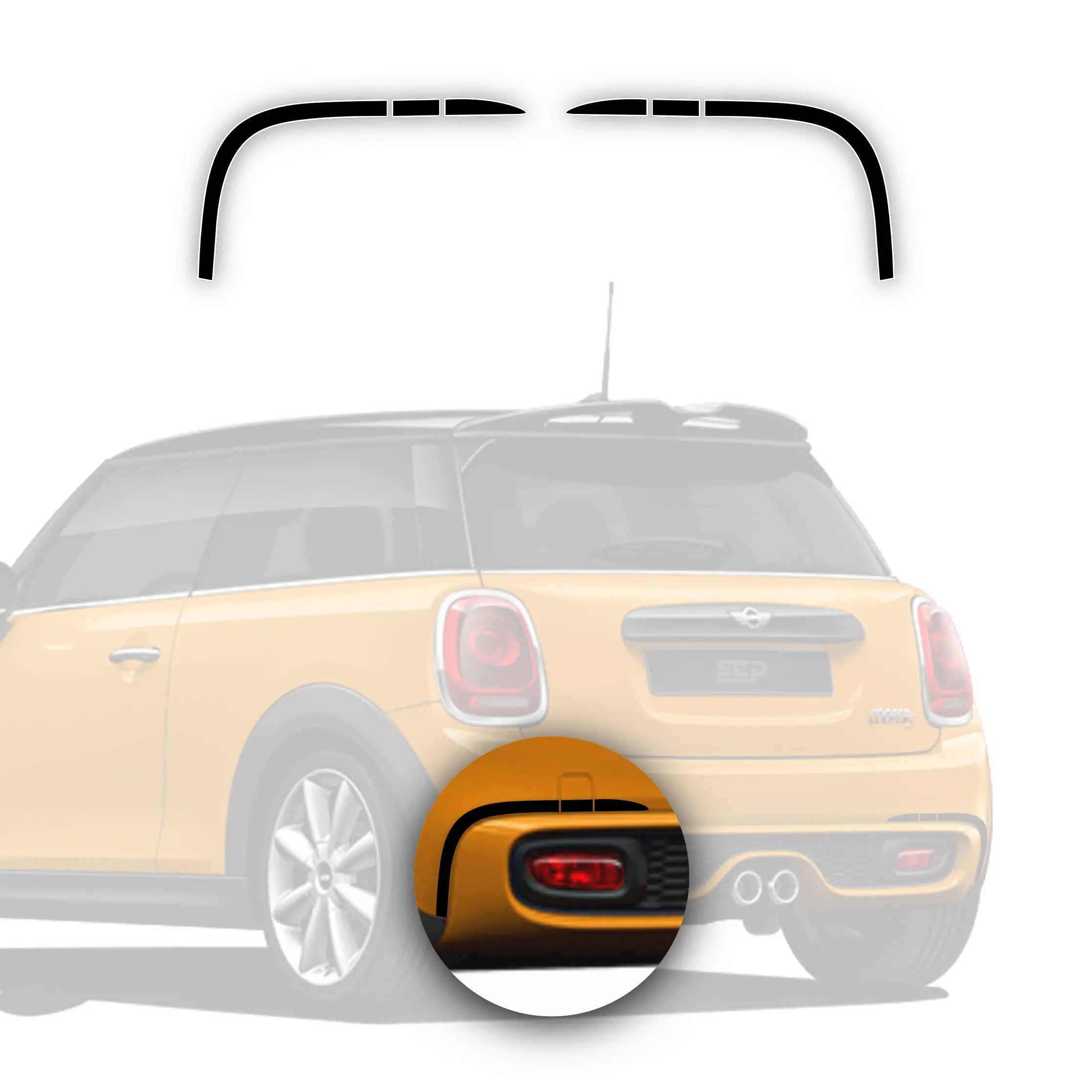 MINI F-Series Cooper S Rear Bumper Concept Decal (Classic and Exclusive)
