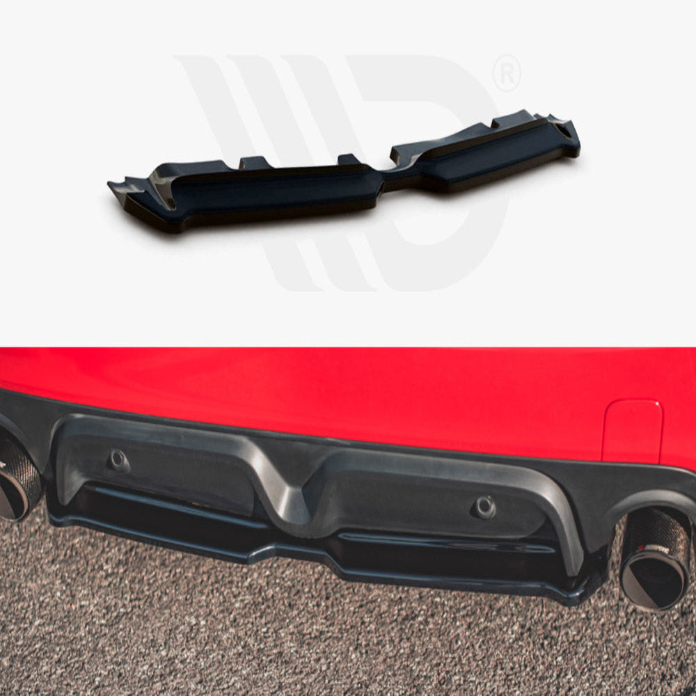 MINI F60 Countryman JCW Central Rear Splitter – Gloss Black