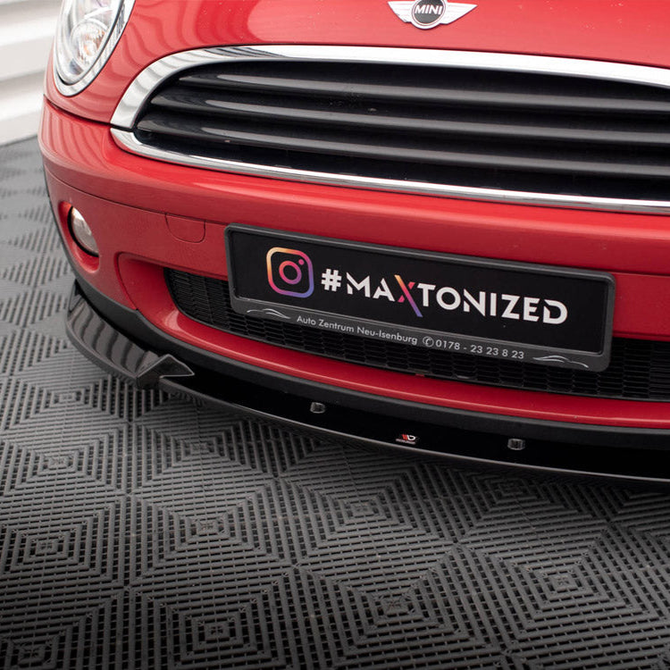 MINI R56 One / Cooper Front Splitter – Gloss Black