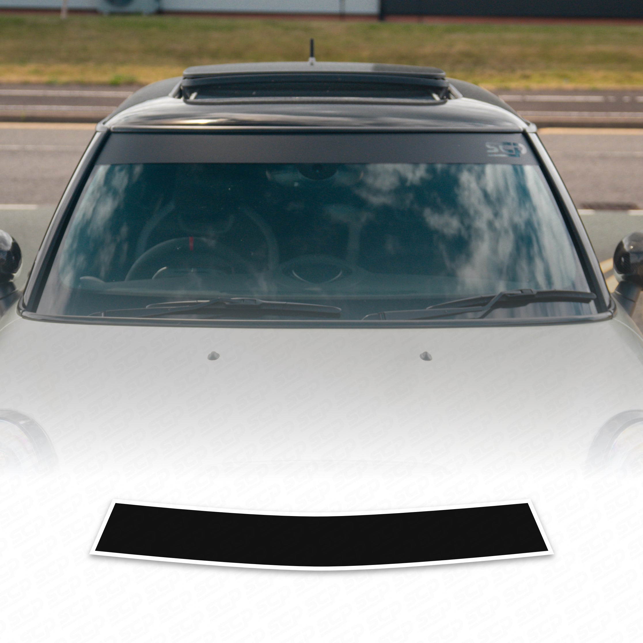 MINI F-Series Pre-Cut Exterior Sunstrip - Straight SCP Automotive