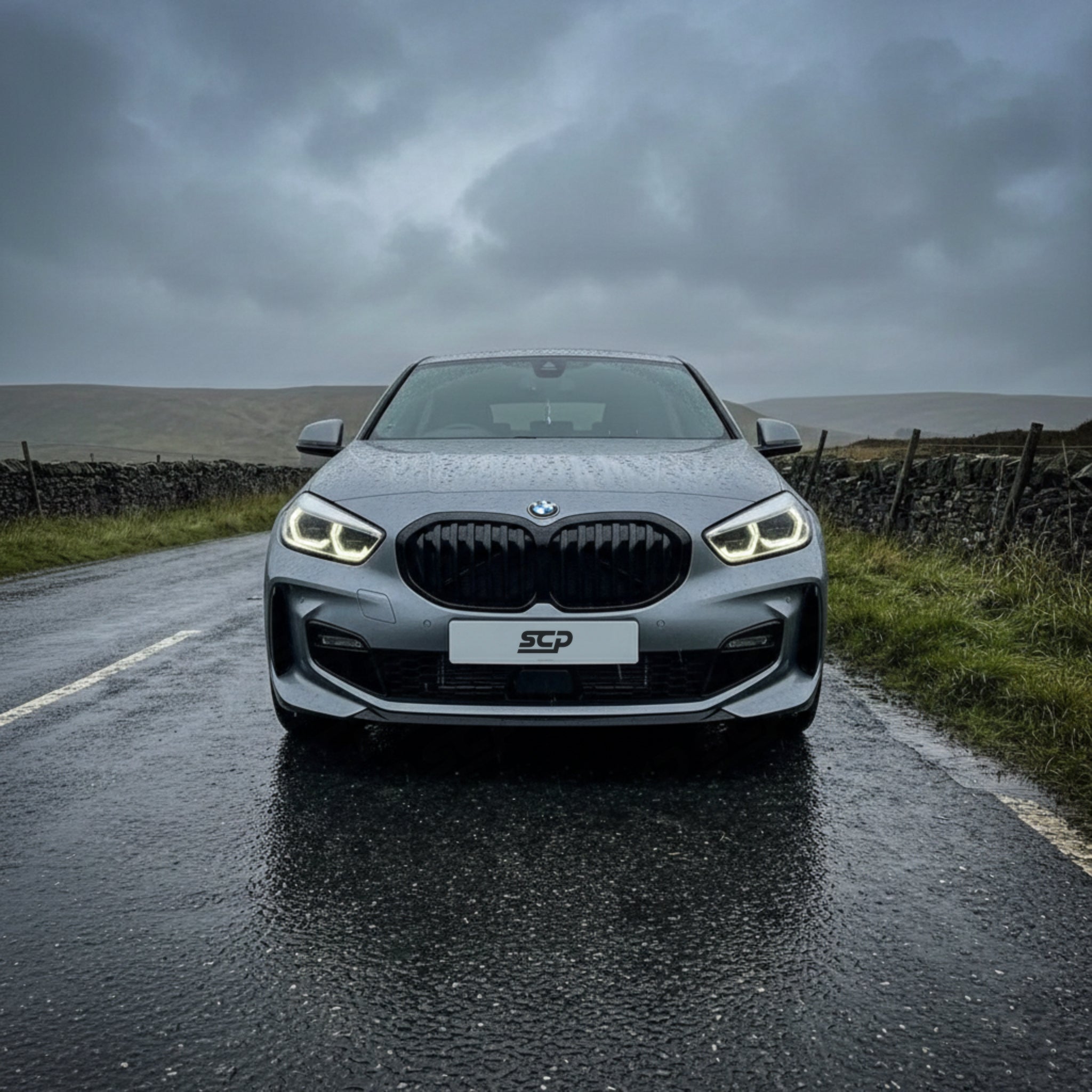 BMW 1-Series F40 M Sport Front Splitter Centre Extension SCP Automotive