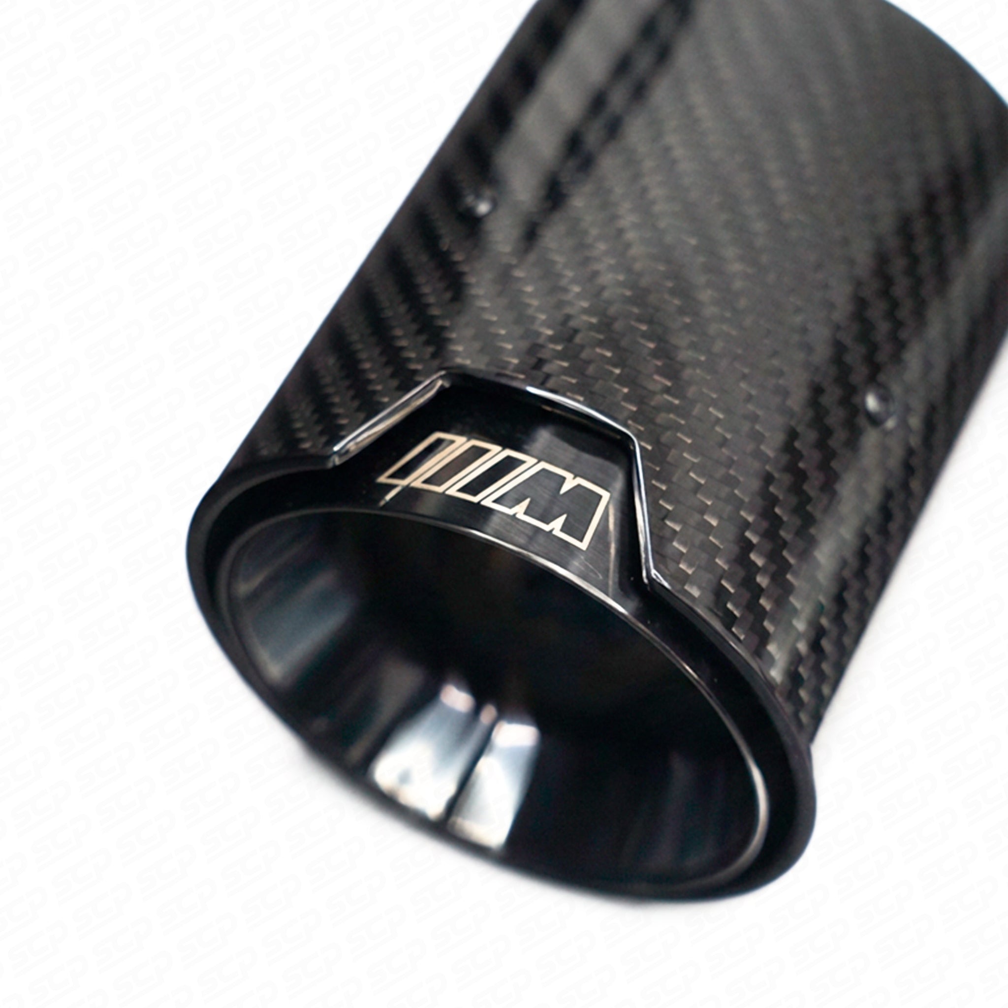 BMW F-Series Carbon Fibre Quad Exhaust Tips - M Style SCP Automotive
