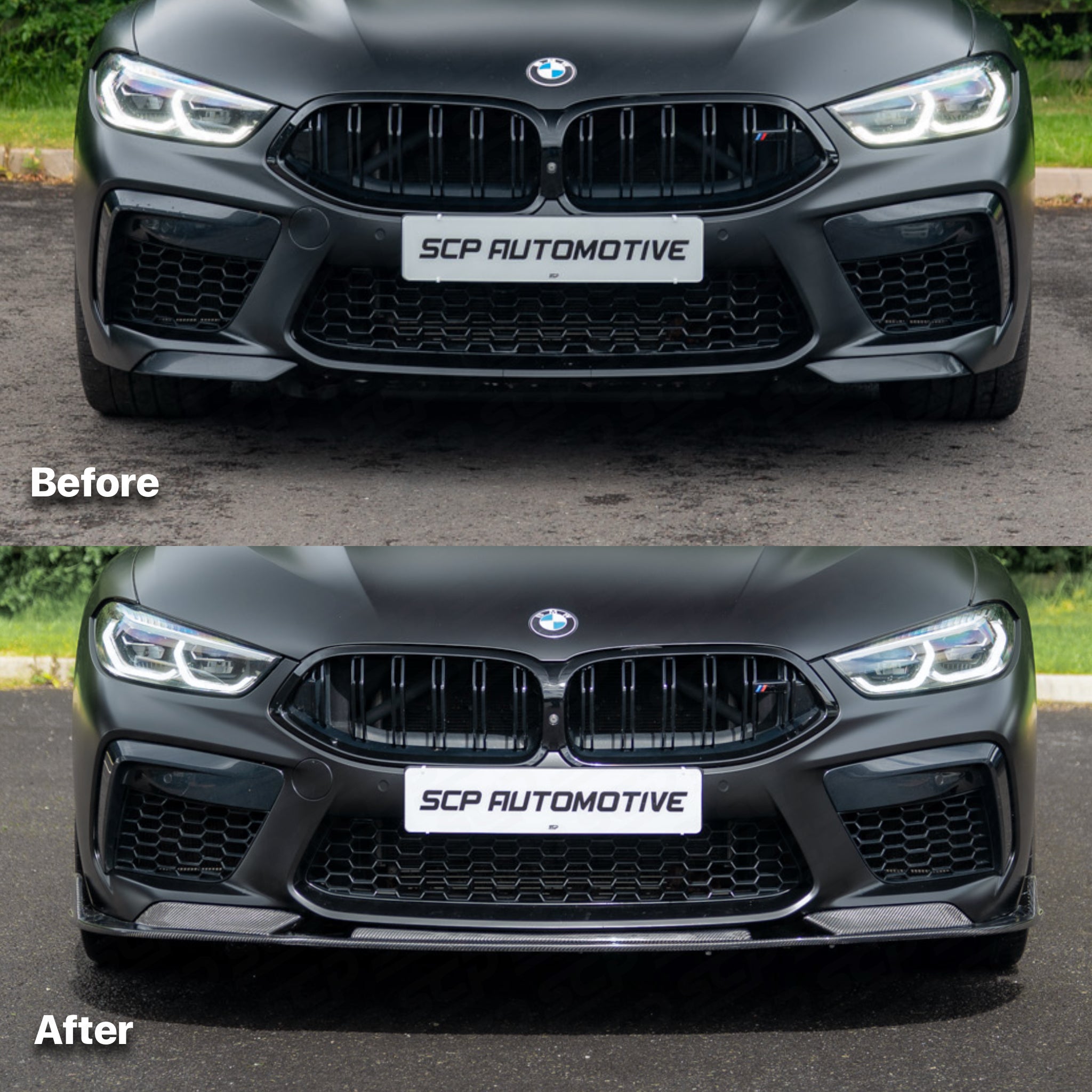 BMW F91 F92 F93 M8 V Style Carbon Fibre Front Lip SCP Automotive