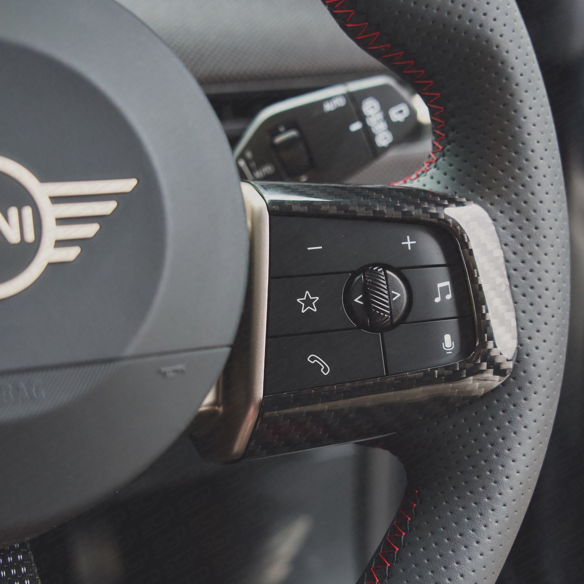 MINI Generation 4 Carbon Fibre Steering Wheel 2-Spoke Covers