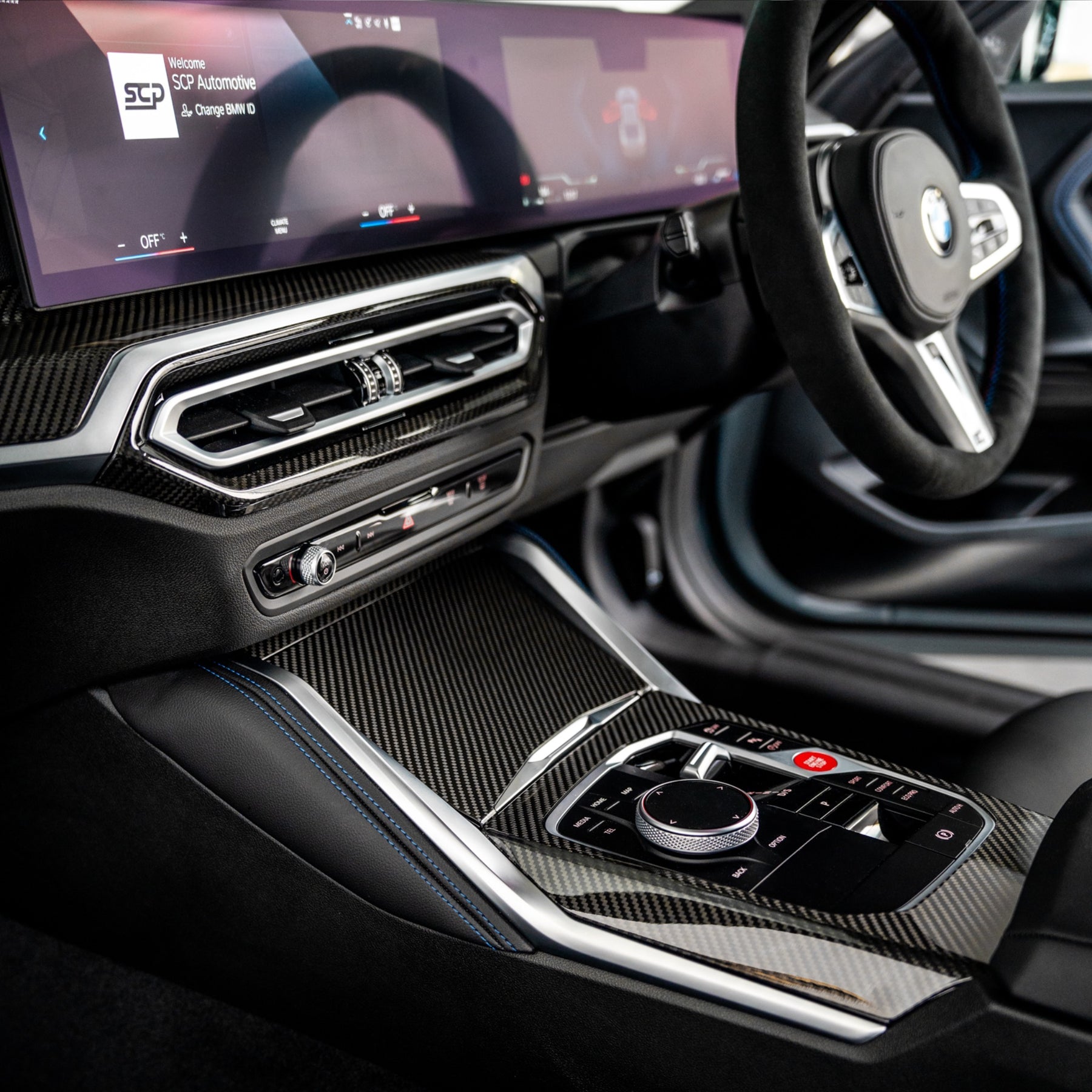 BMW G-Series Carbon Fibre Centre Console Panel Cover