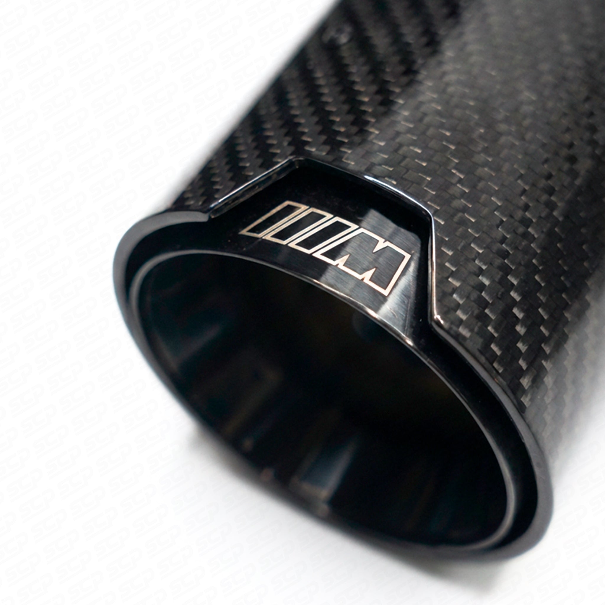 BMW F-Series Carbon Fibre Quad Exhaust Tips - M Style SCP Automotive