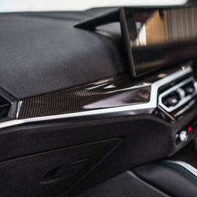BMW G-Series Carbon Fibre Dashboard Panel Cover - iDrive 8