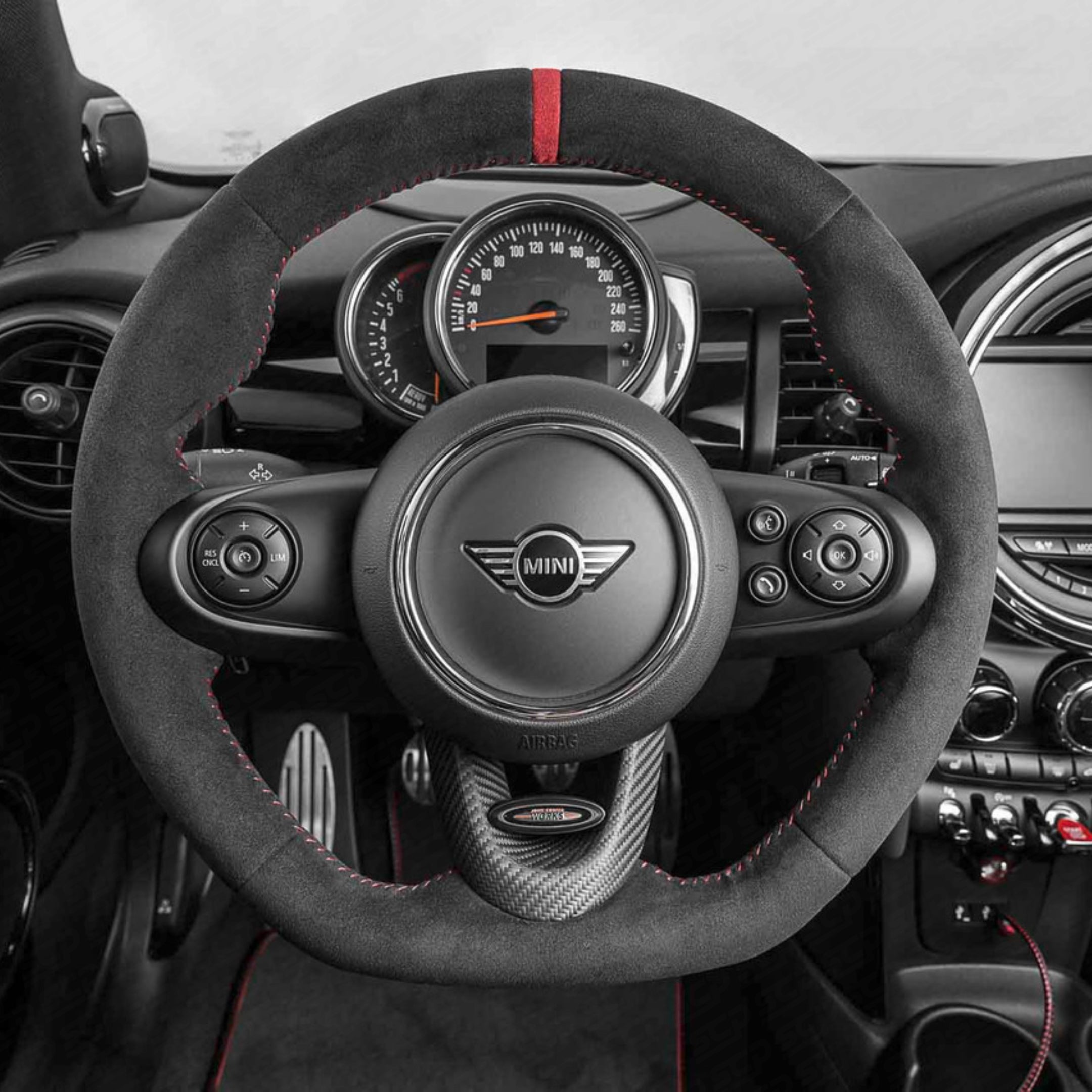 MINI F-Series JCW Pro Flat Bottom Alcantara Steering Wheel