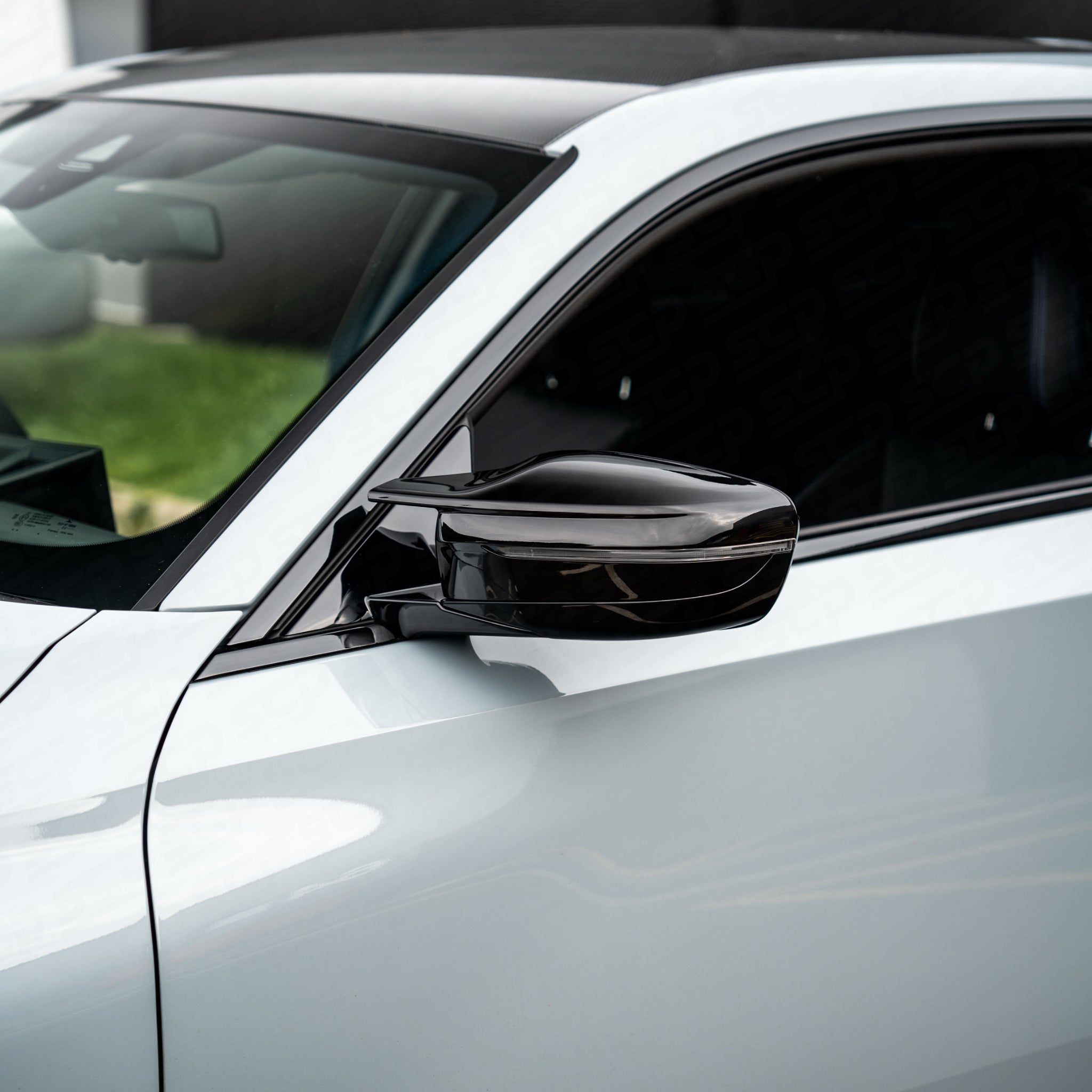 BMW G-Series Wing Mirror Replacement Cap Covers - Gloss Black SCP Automotive
