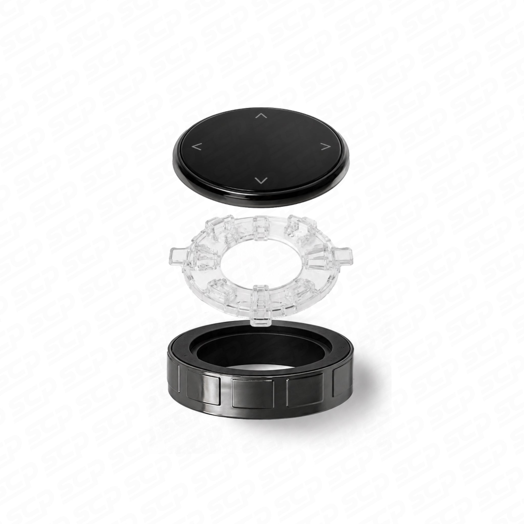 BMW Black Chrome iDrive Controller Button SCP Automotive