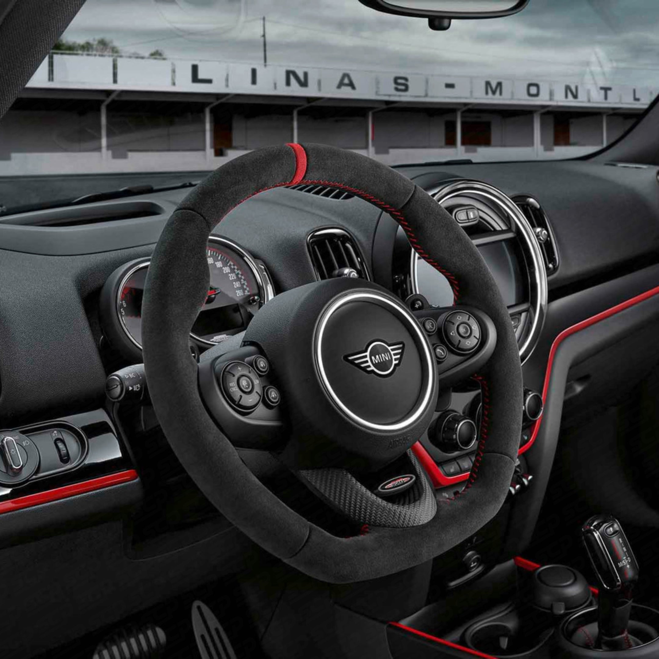 MINI F-Series JCW Pro Flat Bottom Alcantara Steering Wheel