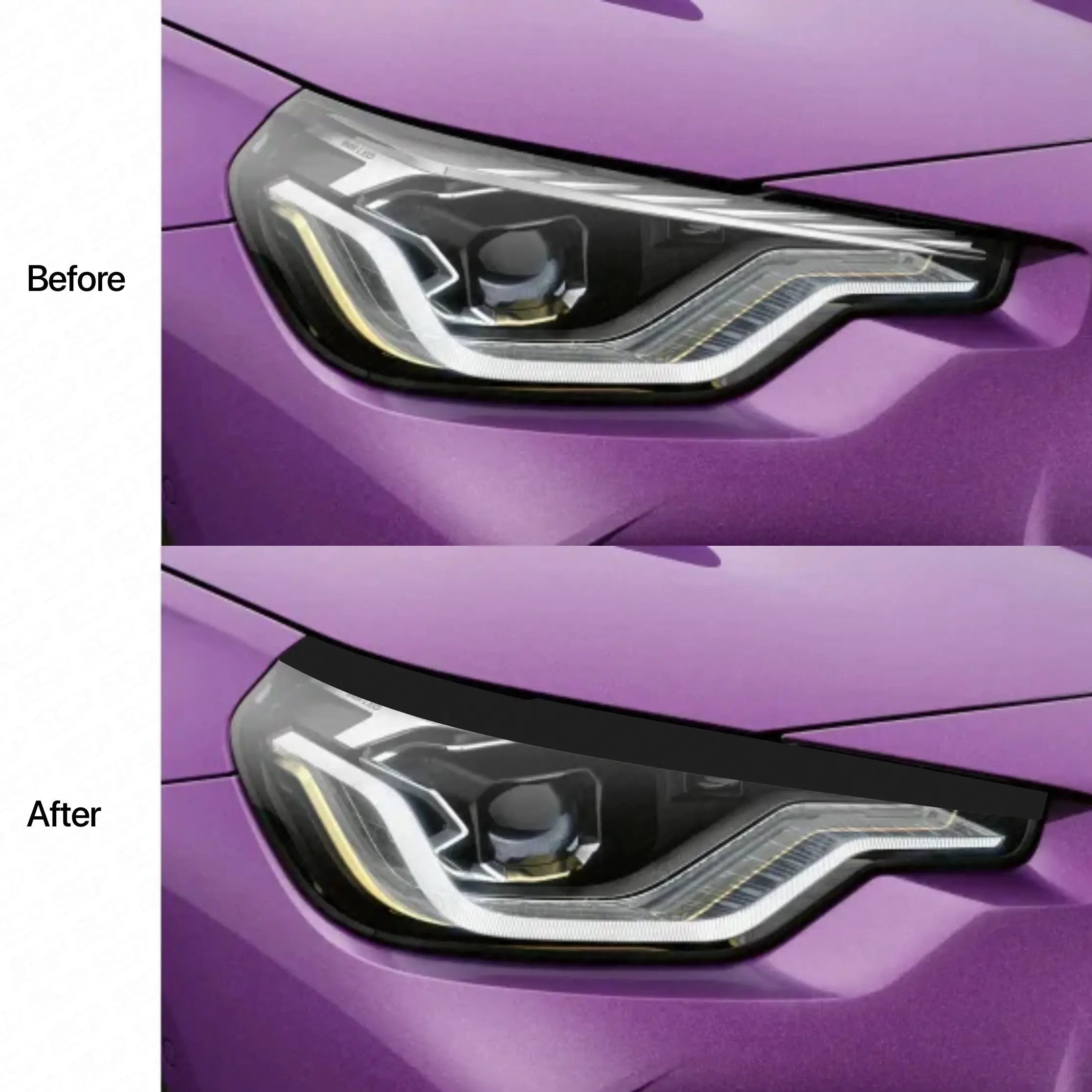 BMW 2-Series G42 Headlight Top Accent Decal SCP Automotive