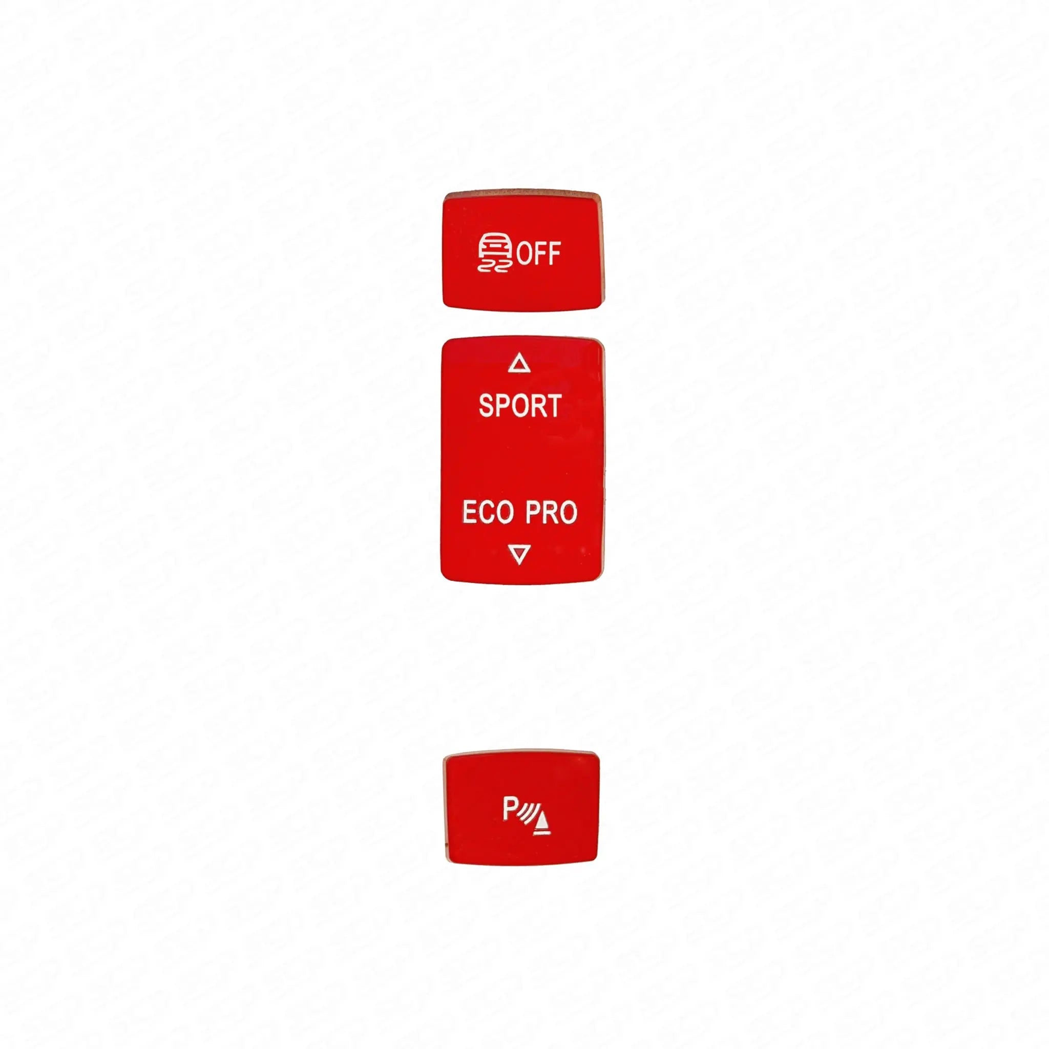 BMW F-Series Driving Mode, DSC and Parking Sensor Replacement Button Set SCP Automotive Red