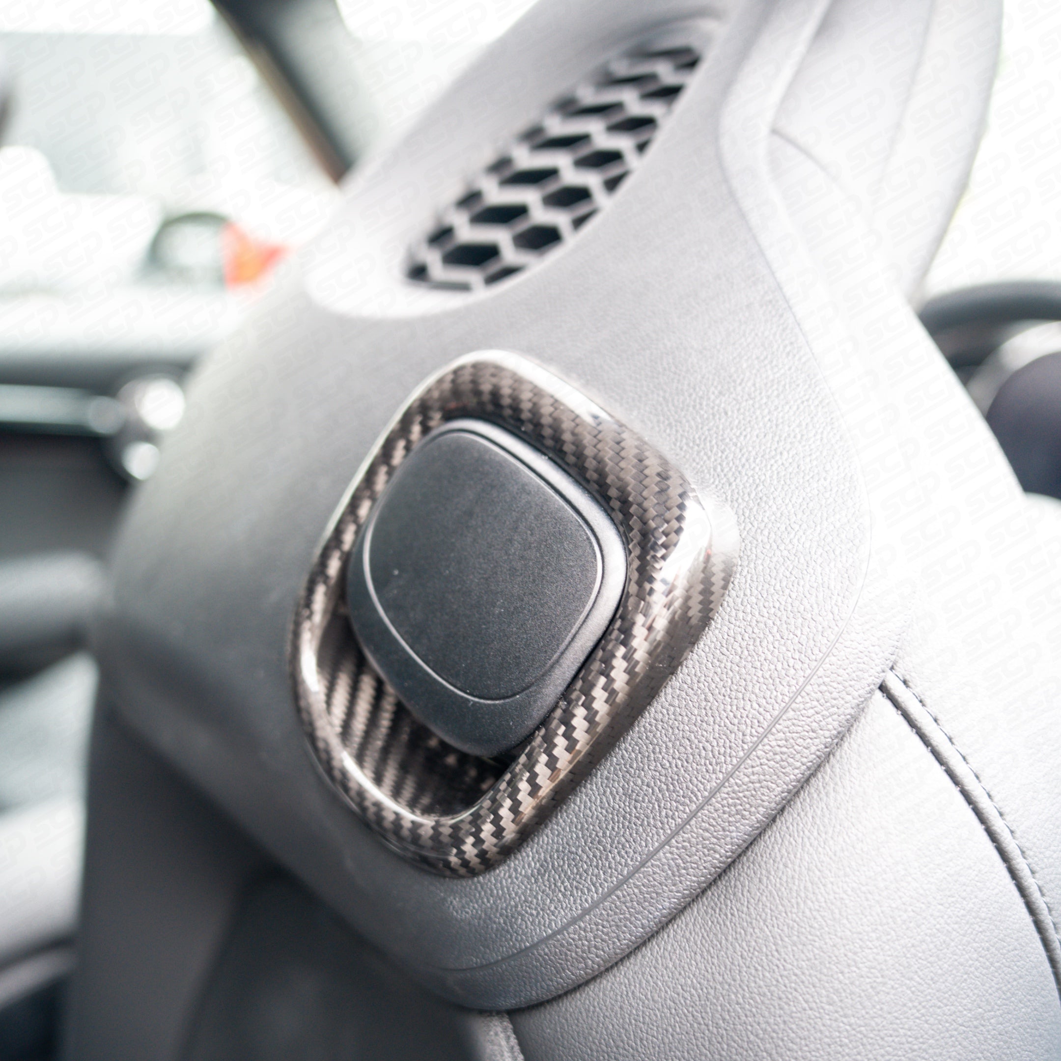 MINI F-Series JCW Carbon Fibre Seat Release Handle Cover