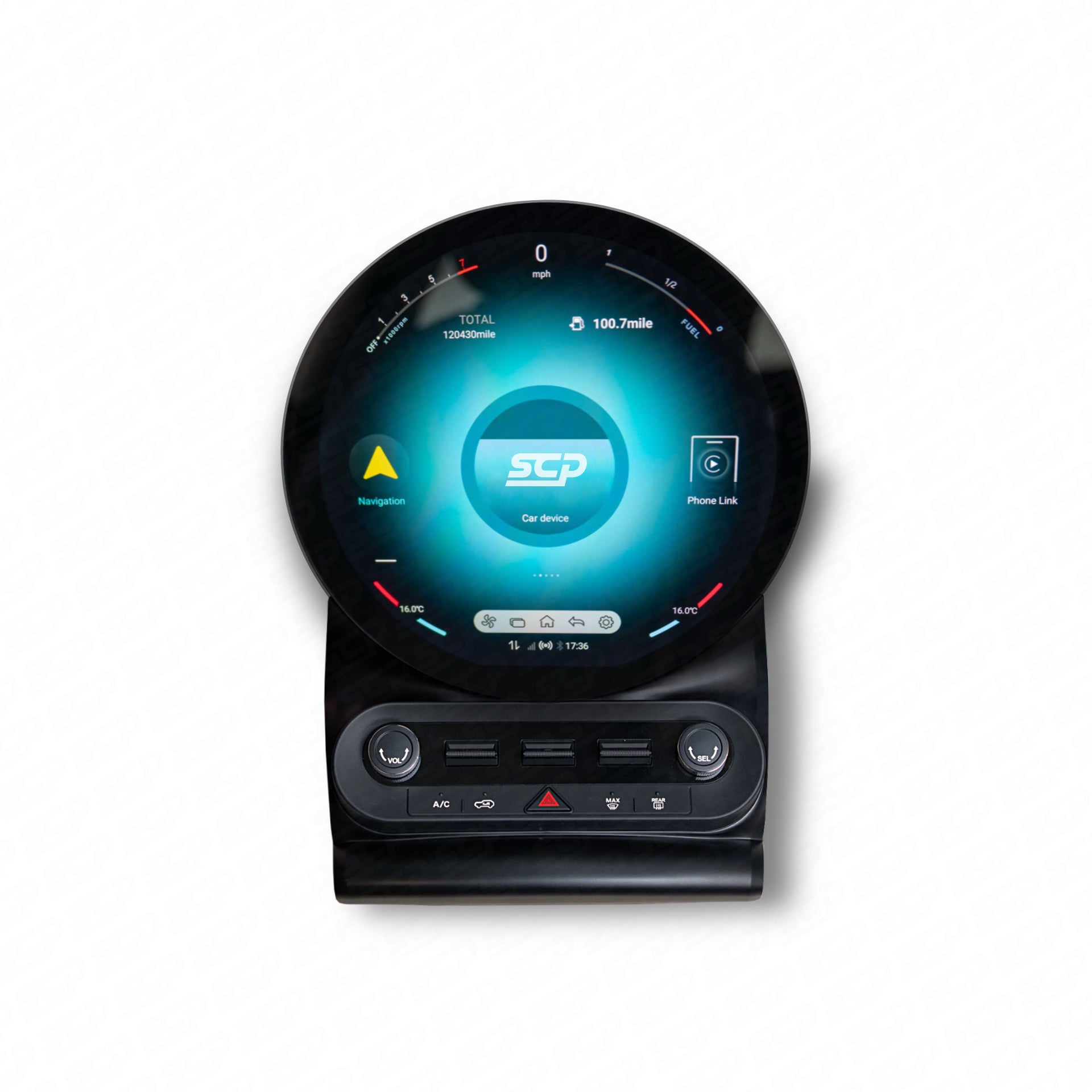 MINI F-Series Circular Touchscreen Display Upgrade with Apple CarPlay & Android Auto