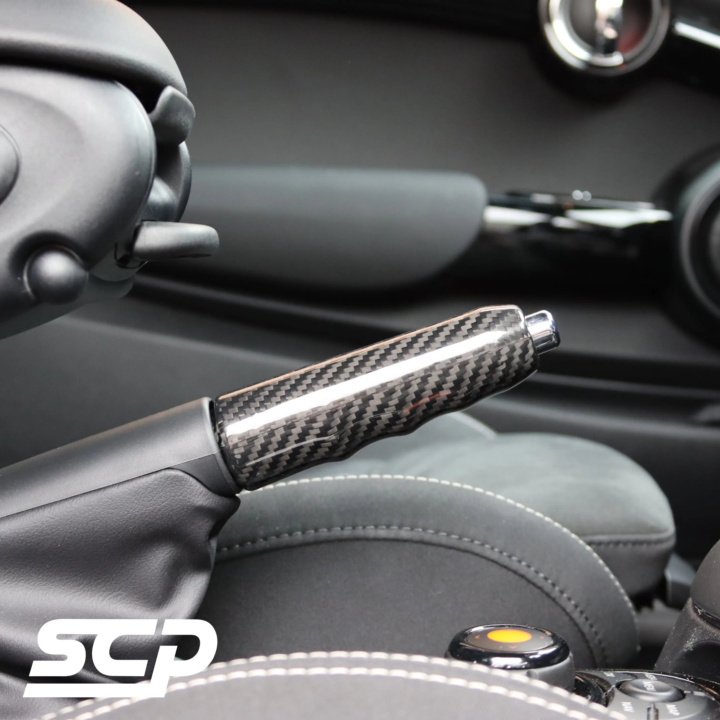 MINI F-Series Carbon Fibre Handbrake Grip Replacement - SCP Automotive