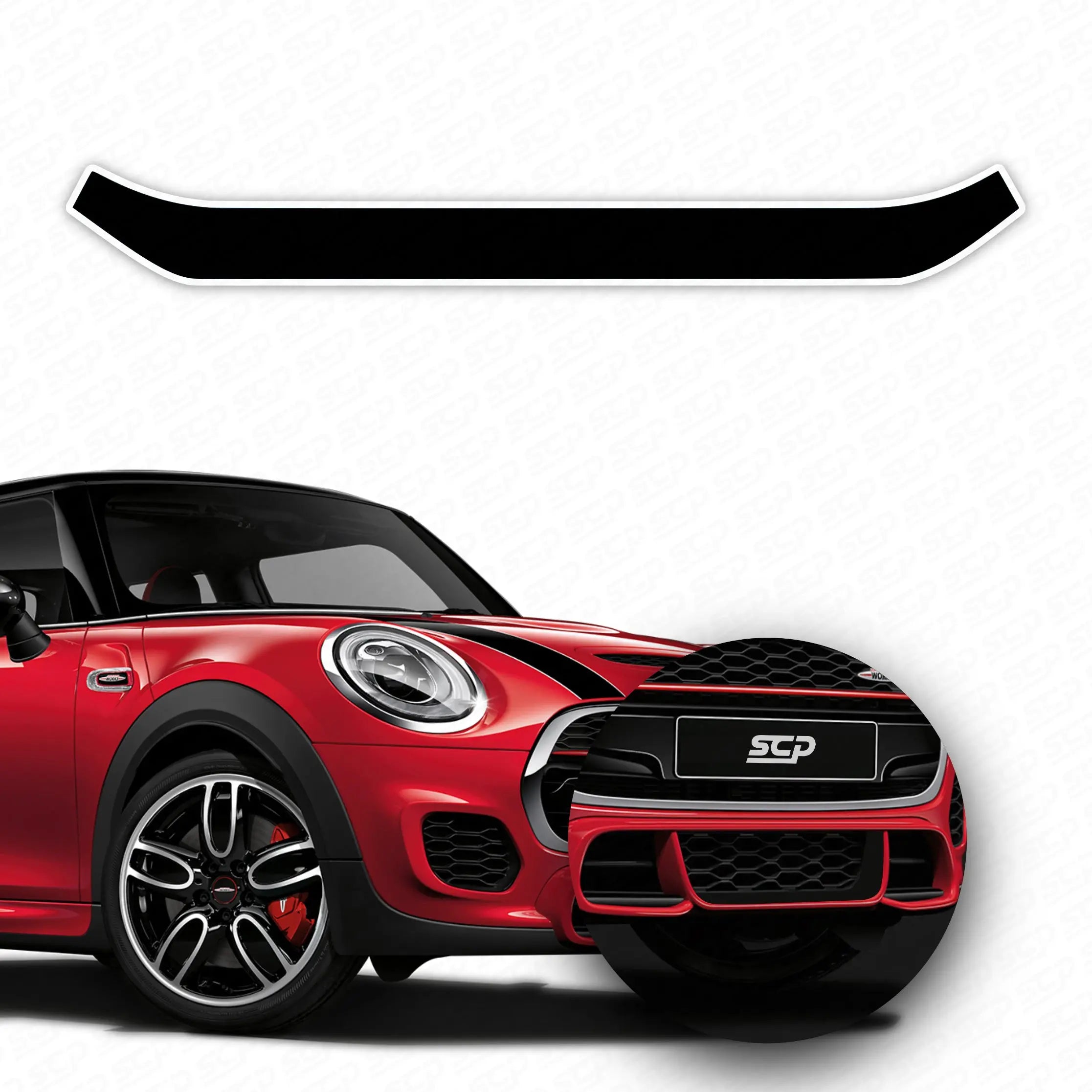 MINI F-Series JCW Front Bumper Splitter Decal SCP Automotive