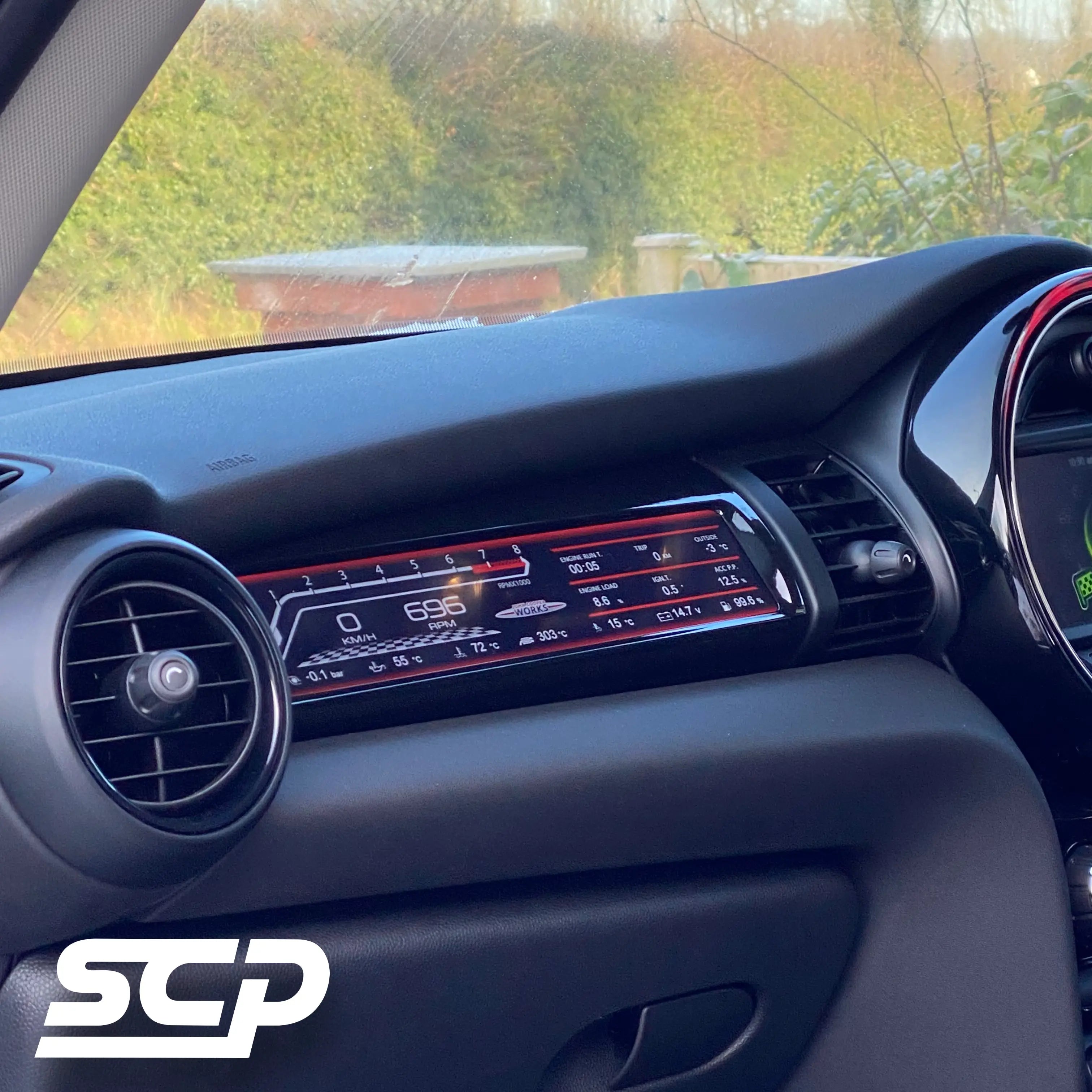 MINI F-Series LCD Passenger Sport Display - SCP Automotive