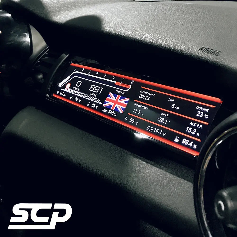 MINI F-Series LCD Passenger Sport Display - SCP Automotive