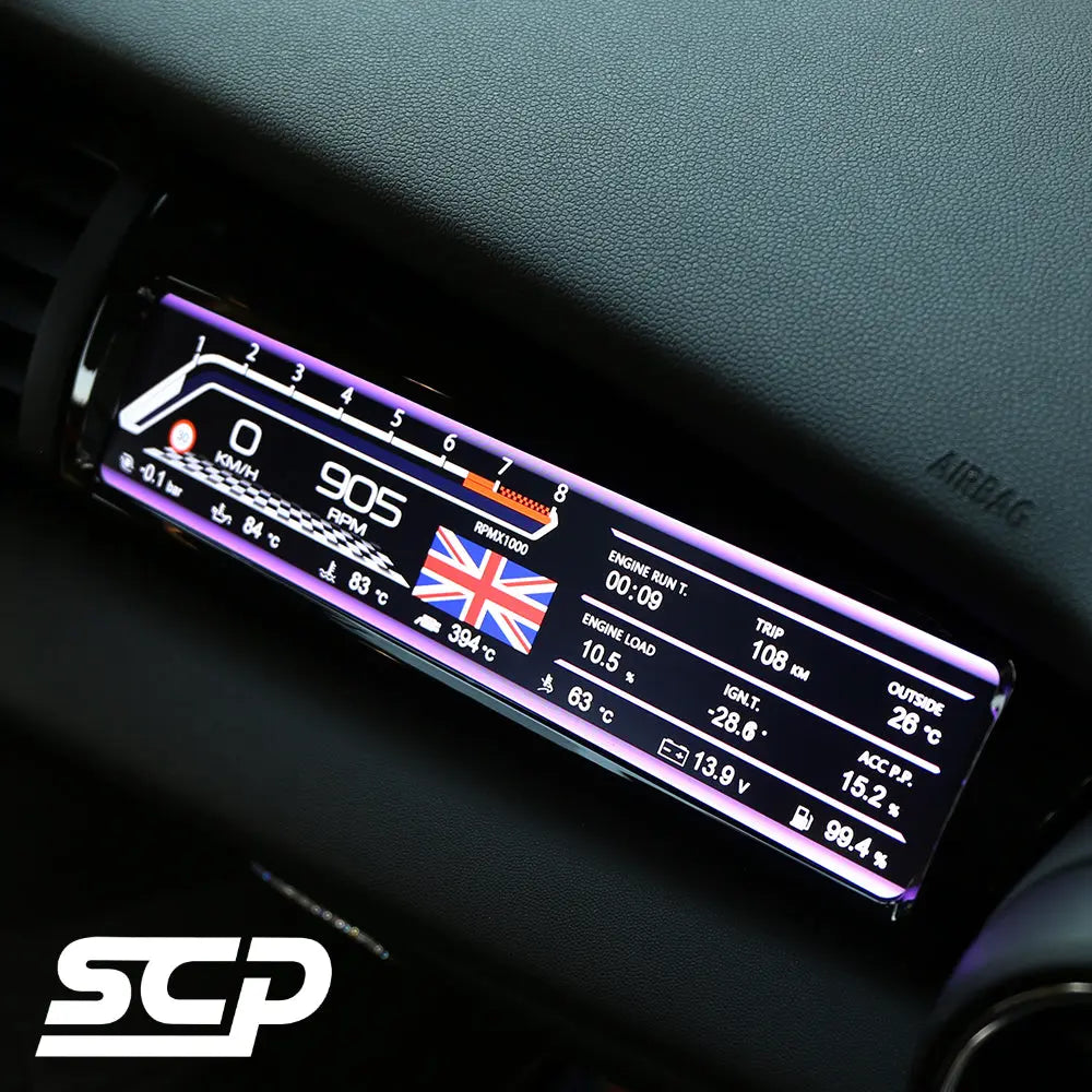 MINI F-Series LCD Passenger Sport Display - SCP Automotive