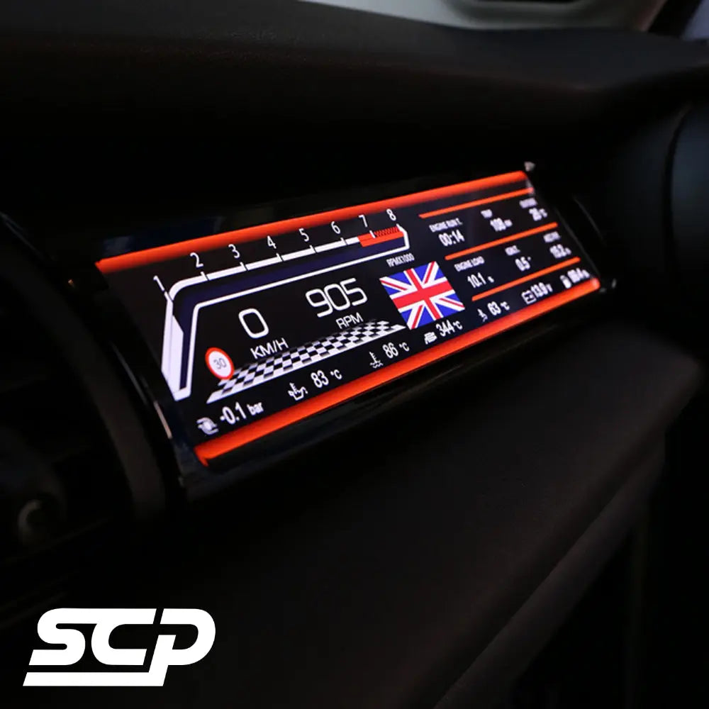 MINI F-Series LCD Passenger Sport Display - SCP Automotive