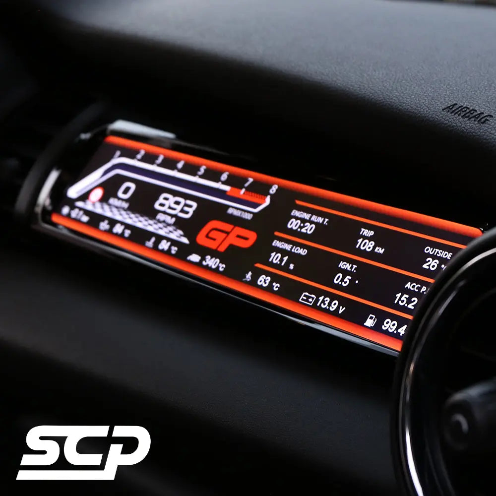 MINI F-Series LCD Passenger Sport Display - SCP Automotive