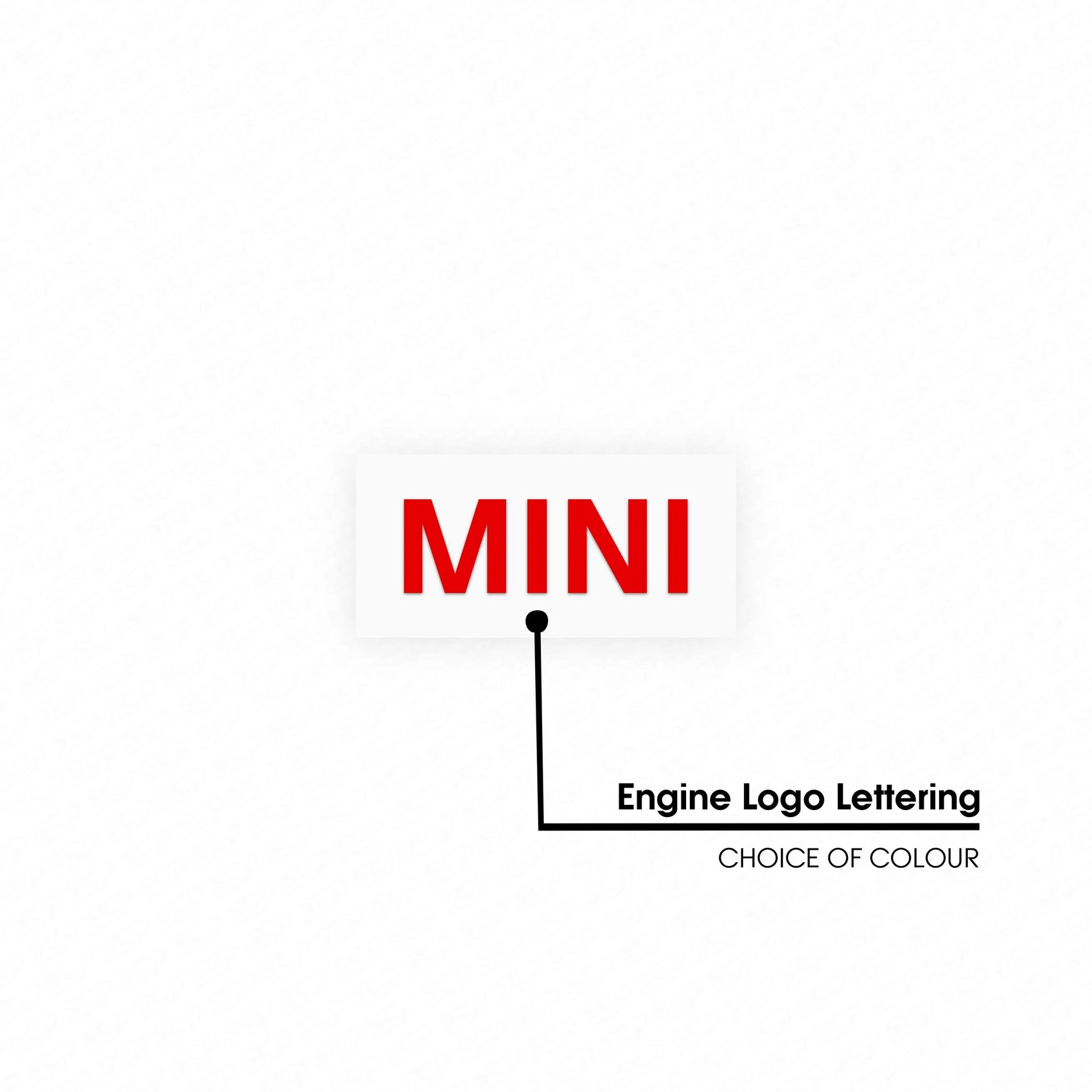 MINI F-Series LCI Engine Bay Lettering Decal - SCP Automotive