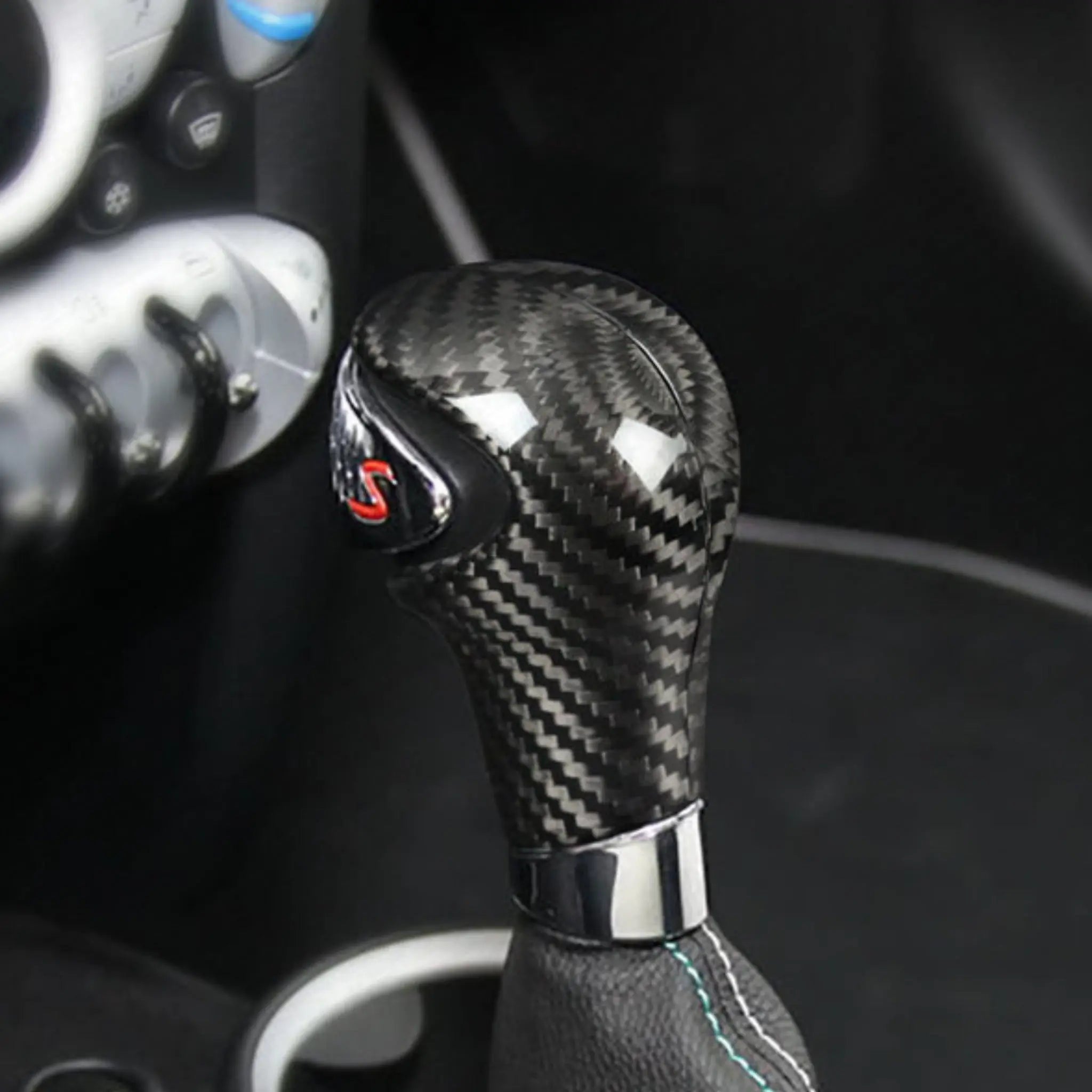 MINI R-Series Carbon Fibre Automatic Gear Stick Cover SCP Automotive