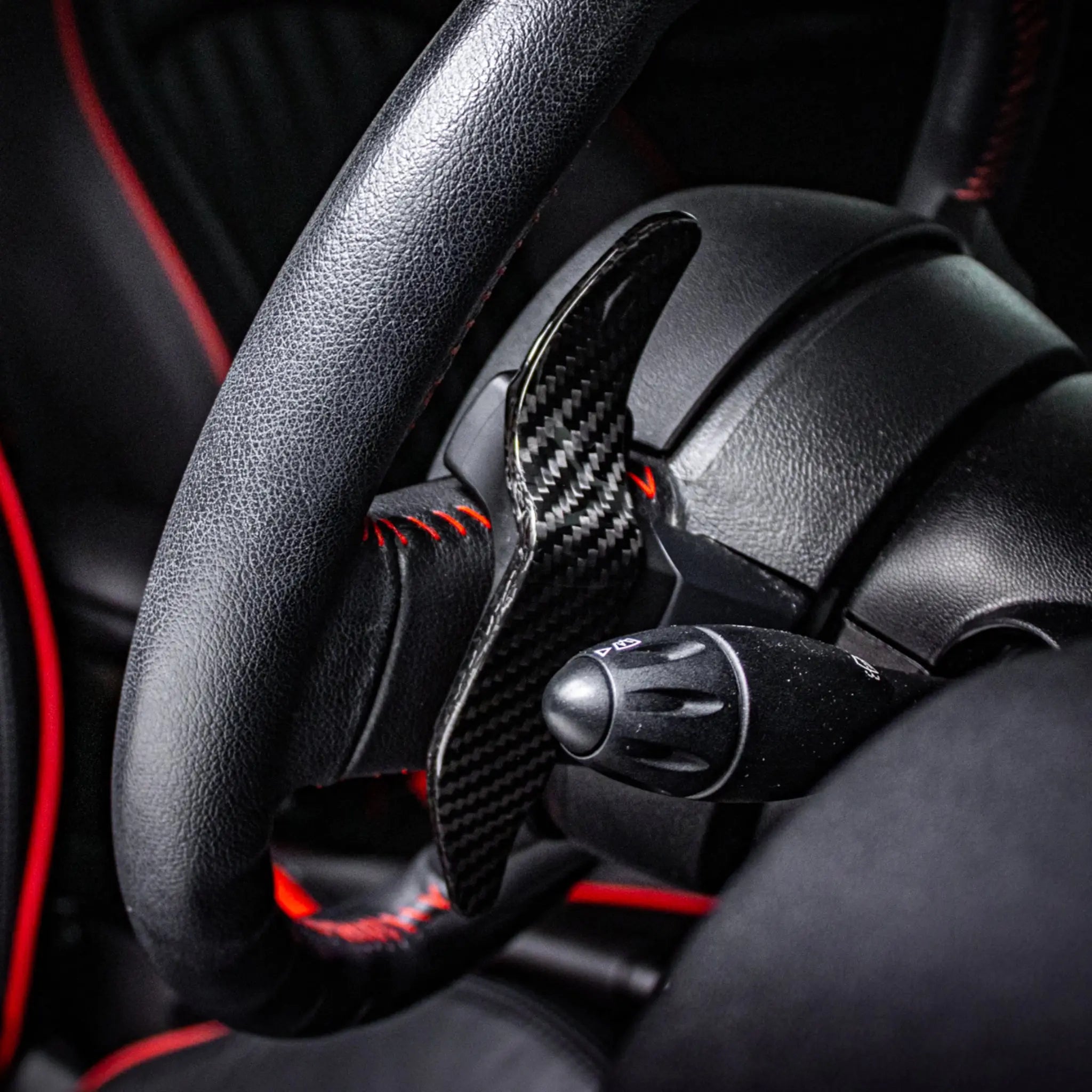 MINI R-Series Steering Wheel Carbon Fibre Paddle Shift Extensions SCP Automotive